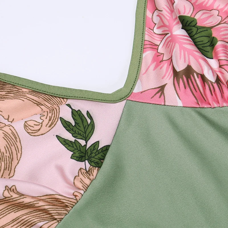 Lianna | Maxikleid mit rosa Blumenakzenten - Image 12