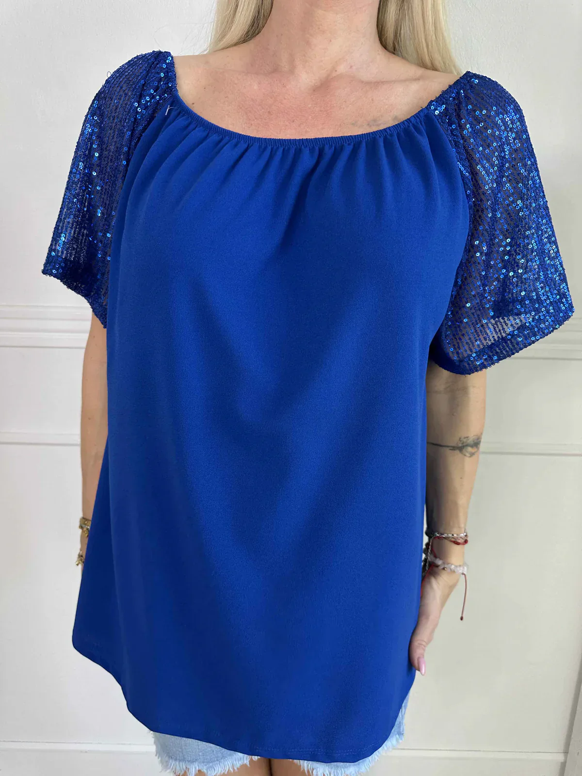 Lianora – Bluse mit Paillettenärmeln - Image 5