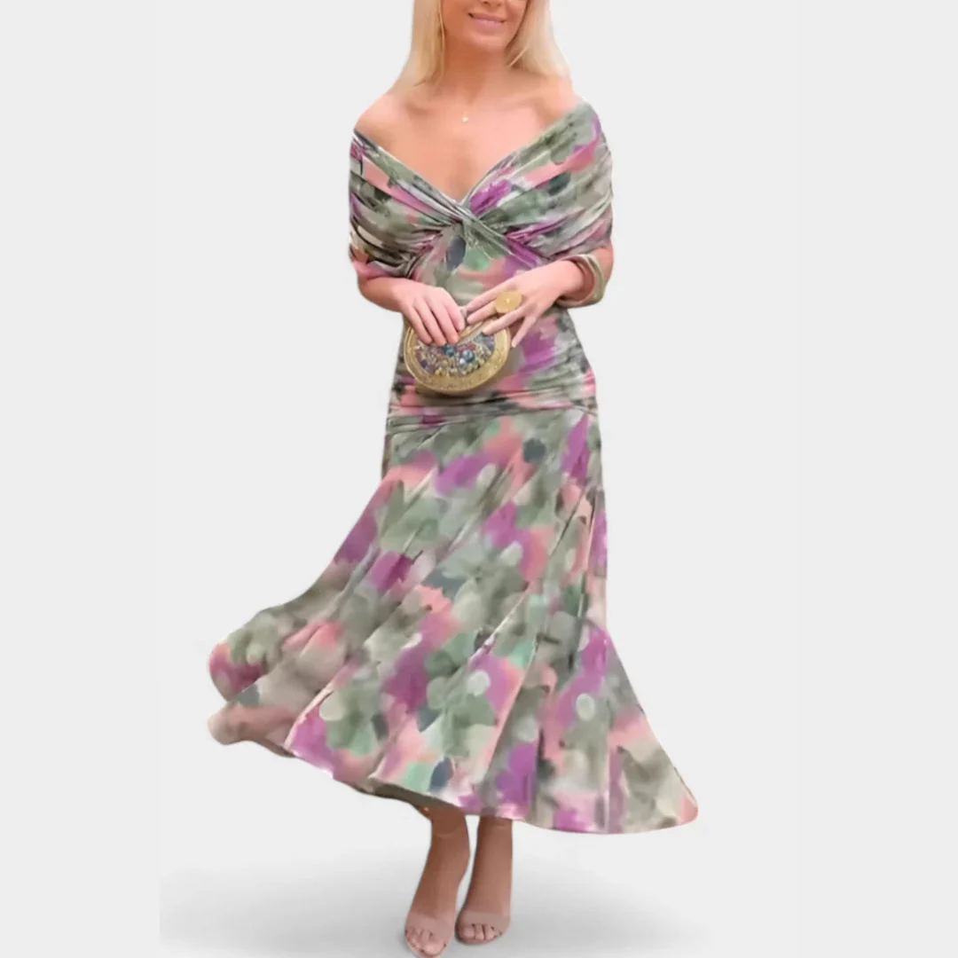 Lilian | Damen Off-Shoulder Elegantes Abendkleid - Image 3