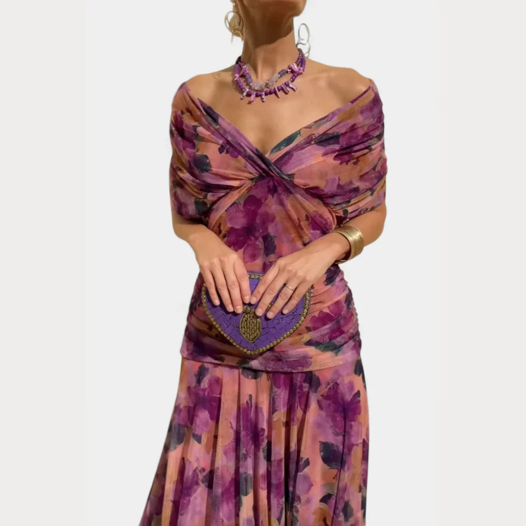 Lilian | Damen Off-Shoulder Elegantes Abendkleid - Image 4