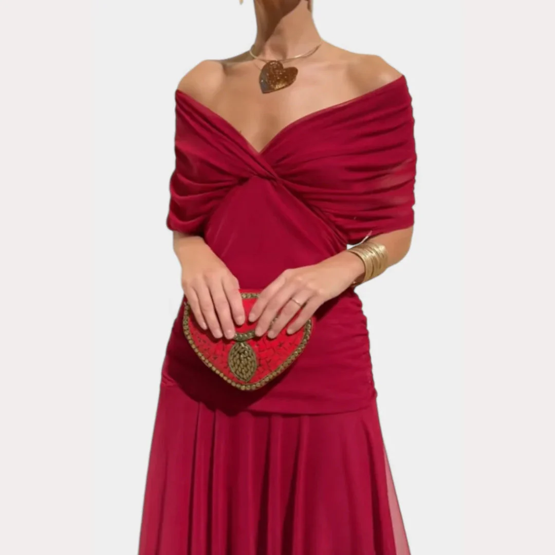 Lilian | Damen Off-Shoulder Elegantes Abendkleid - Image 6