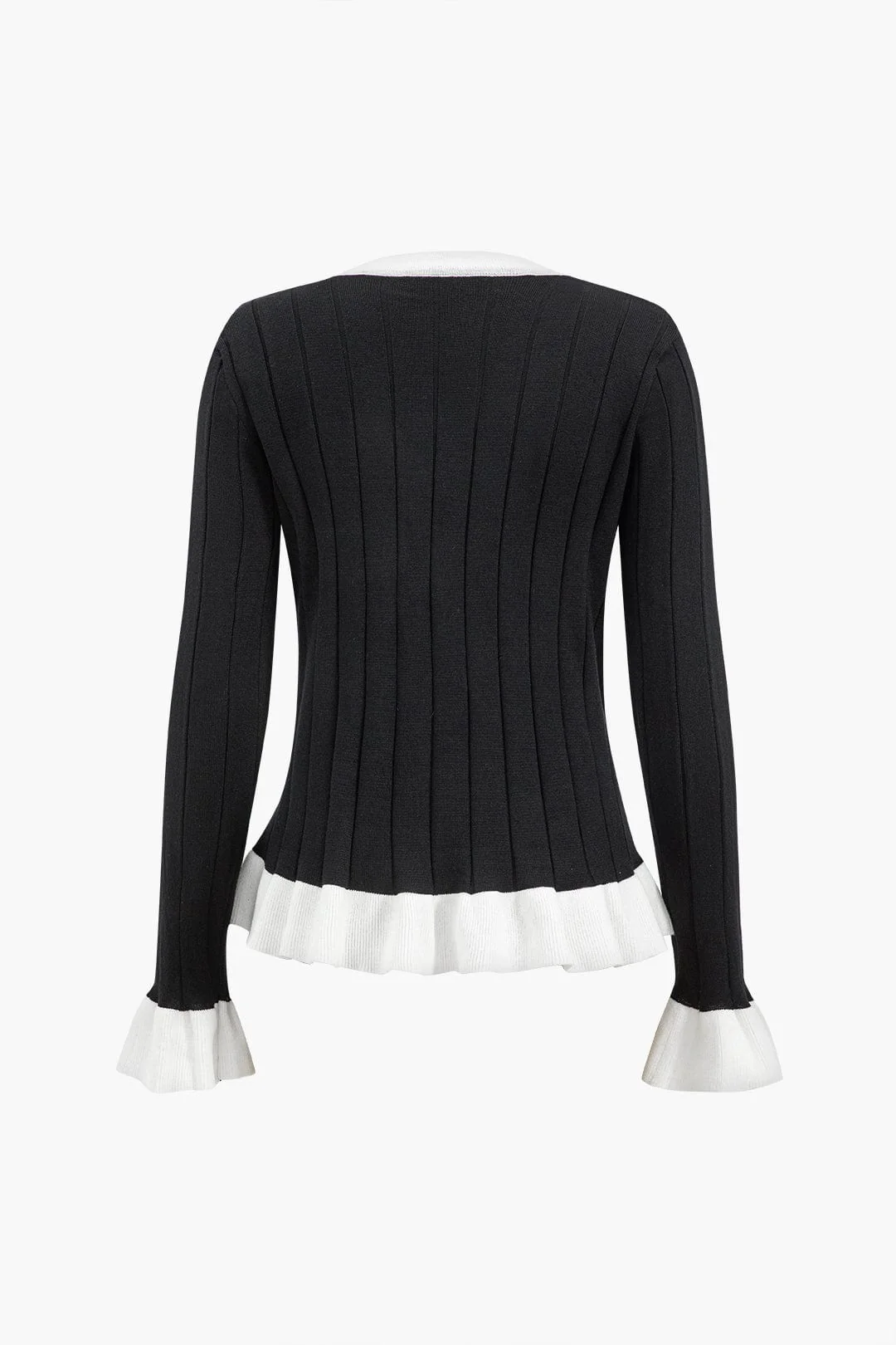 Liliana | Elegantes Zweiteiler-Set mit Strickjacke & Wide-Leg-Hose - Image 2