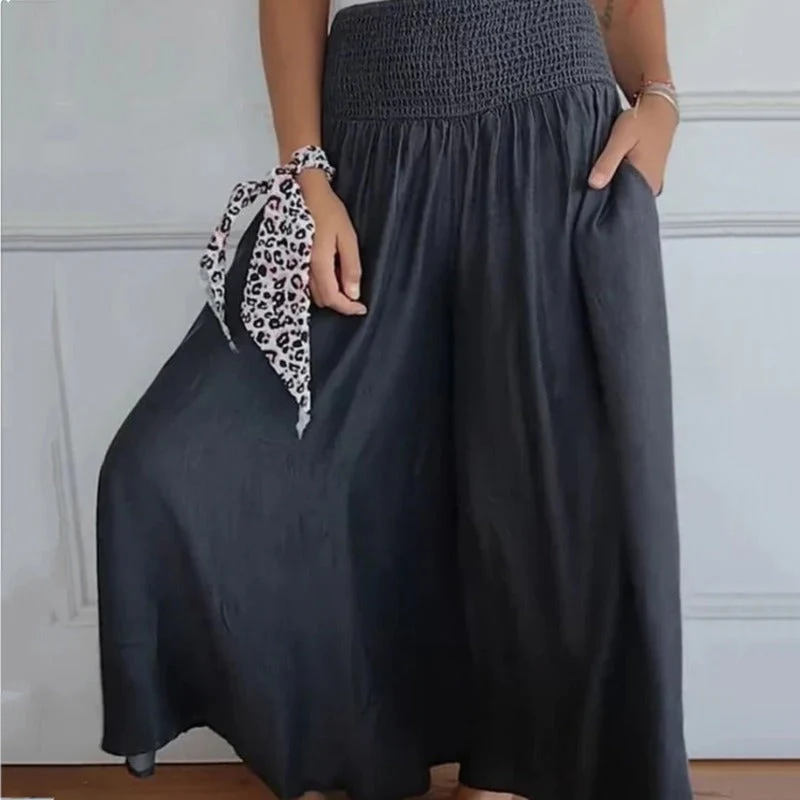 Lilie | Damenjeans mit weitem Bein und hoher Taille und Taschen - Image 4