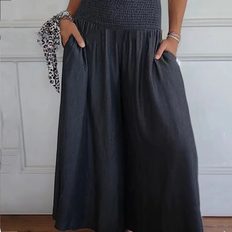 Lilie | Damenjeans mit weitem Bein und hoher Taille und Taschen - Image 7