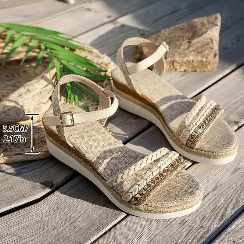 Lillo – Boho-inspirierte Plateau-Sandalen mit geflochtenen Riemen - Image 2