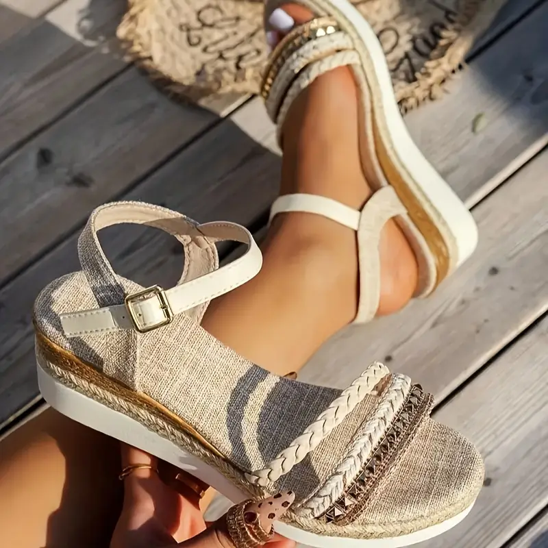 Lillo – Boho-inspirierte Plateau-Sandalen mit geflochtenen Riemen - Image 5