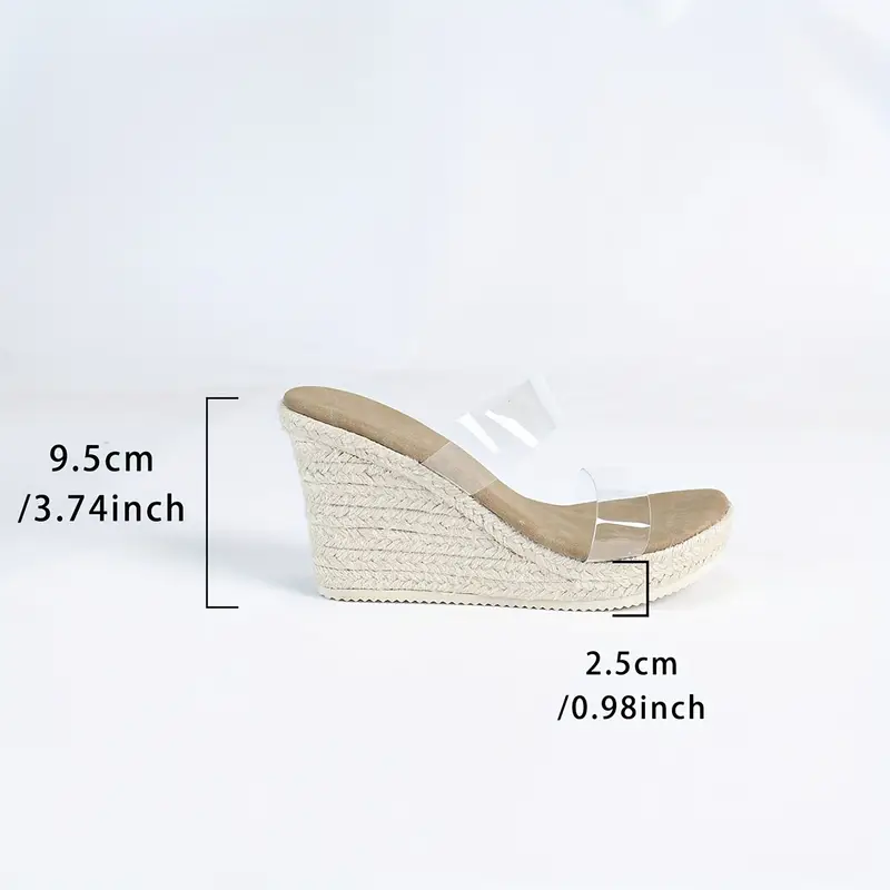 Lilou – Espadrille-Pantoletten mit transparentem Riemen und Keilabsatz - Image 6