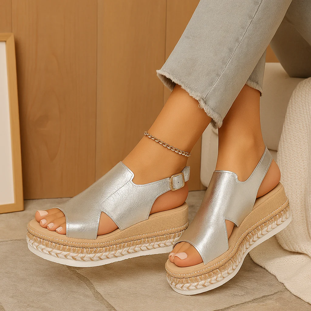 Lina Casual Wedge Schuhe – Bequeme und stilvolle Keil-Sandalen für Damen - Image 2