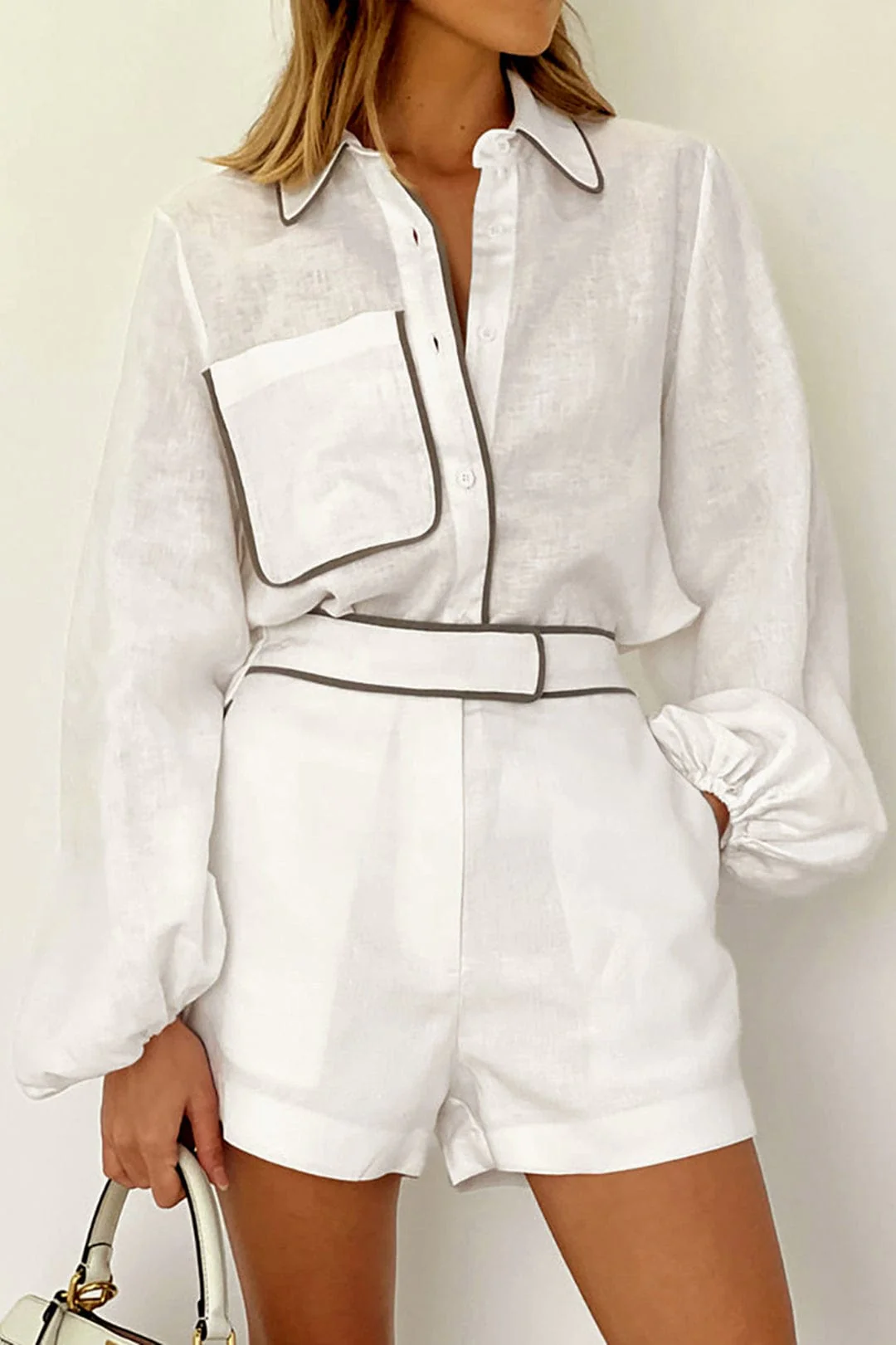 Lina | Elegantes Zweiteiler-Set mit Kontrastdetails - Image 8
