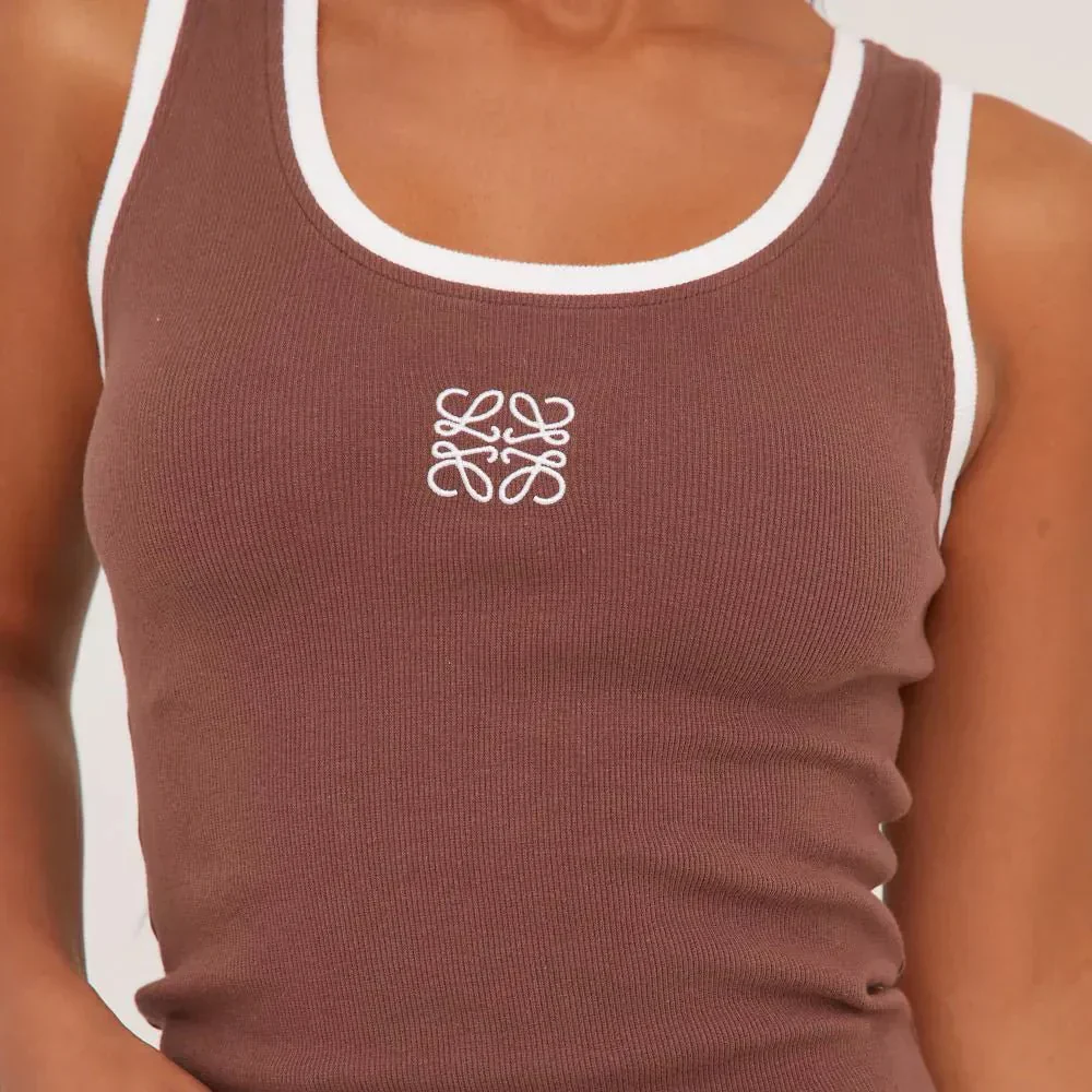 Lina | Geripptes Tanktop mit Stickerei - Image 12