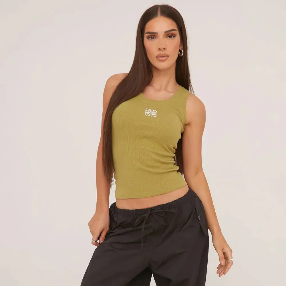 Lina | Geripptes Tanktop mit Stickerei - Image 13