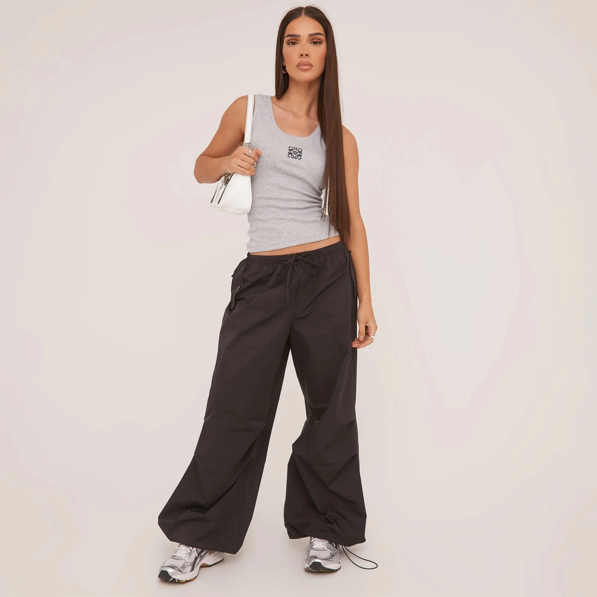 Lina | Geripptes Tanktop mit Stickerei - Image 3