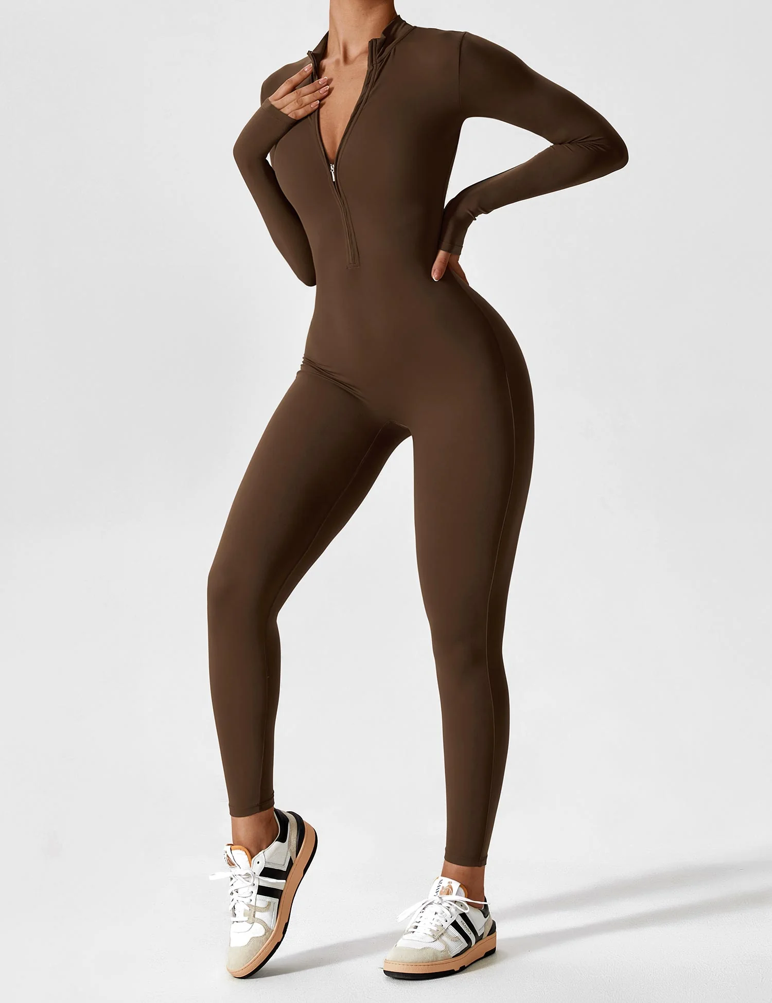 Lina | Nahtloser Full-Zip Bodysuit - Image 13