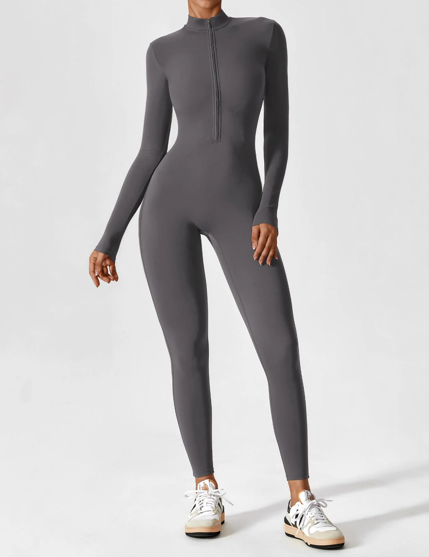 Lina | Nahtloser Full-Zip Bodysuit - Image 22
