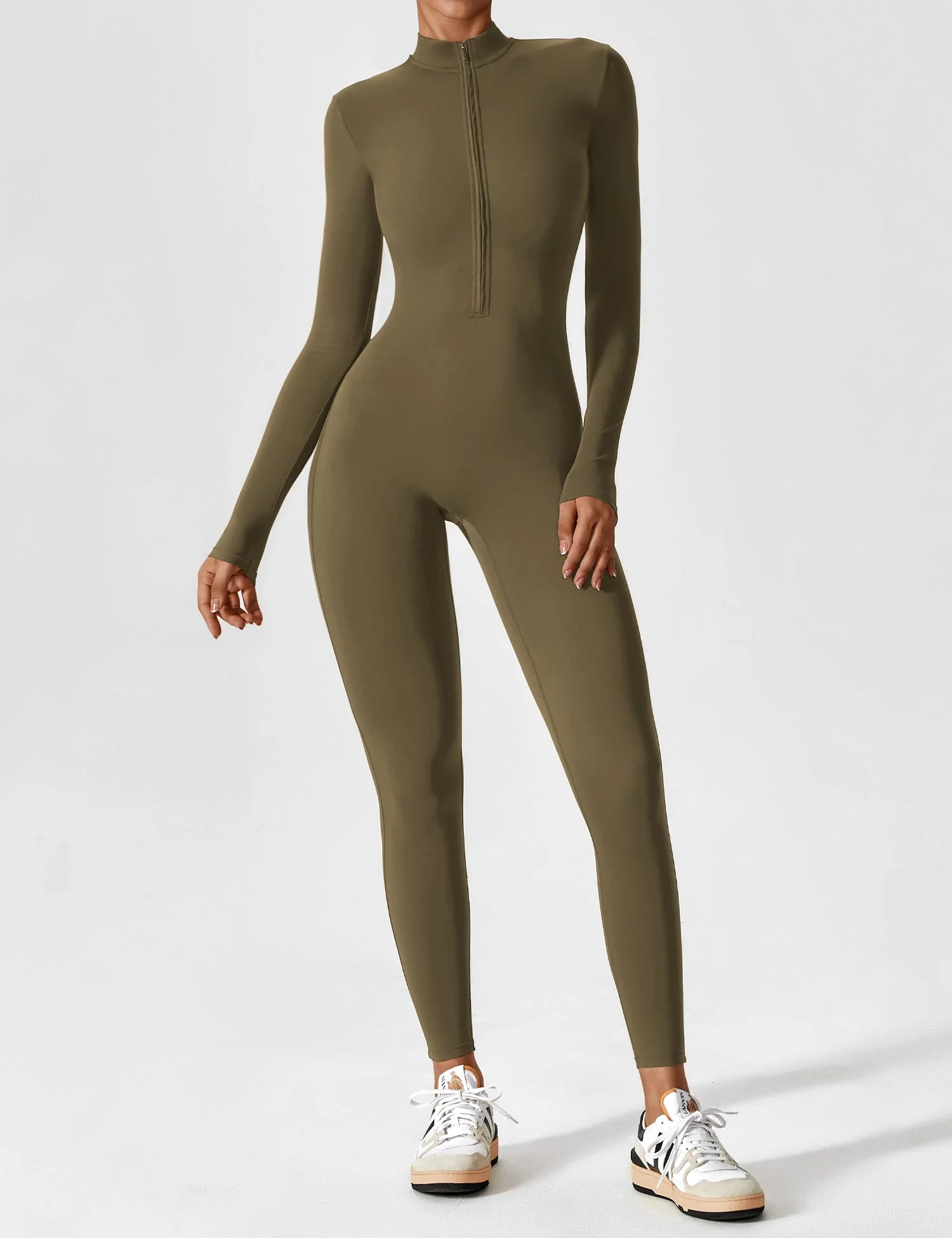 Lina | Nahtloser Full-Zip Bodysuit - Image 37