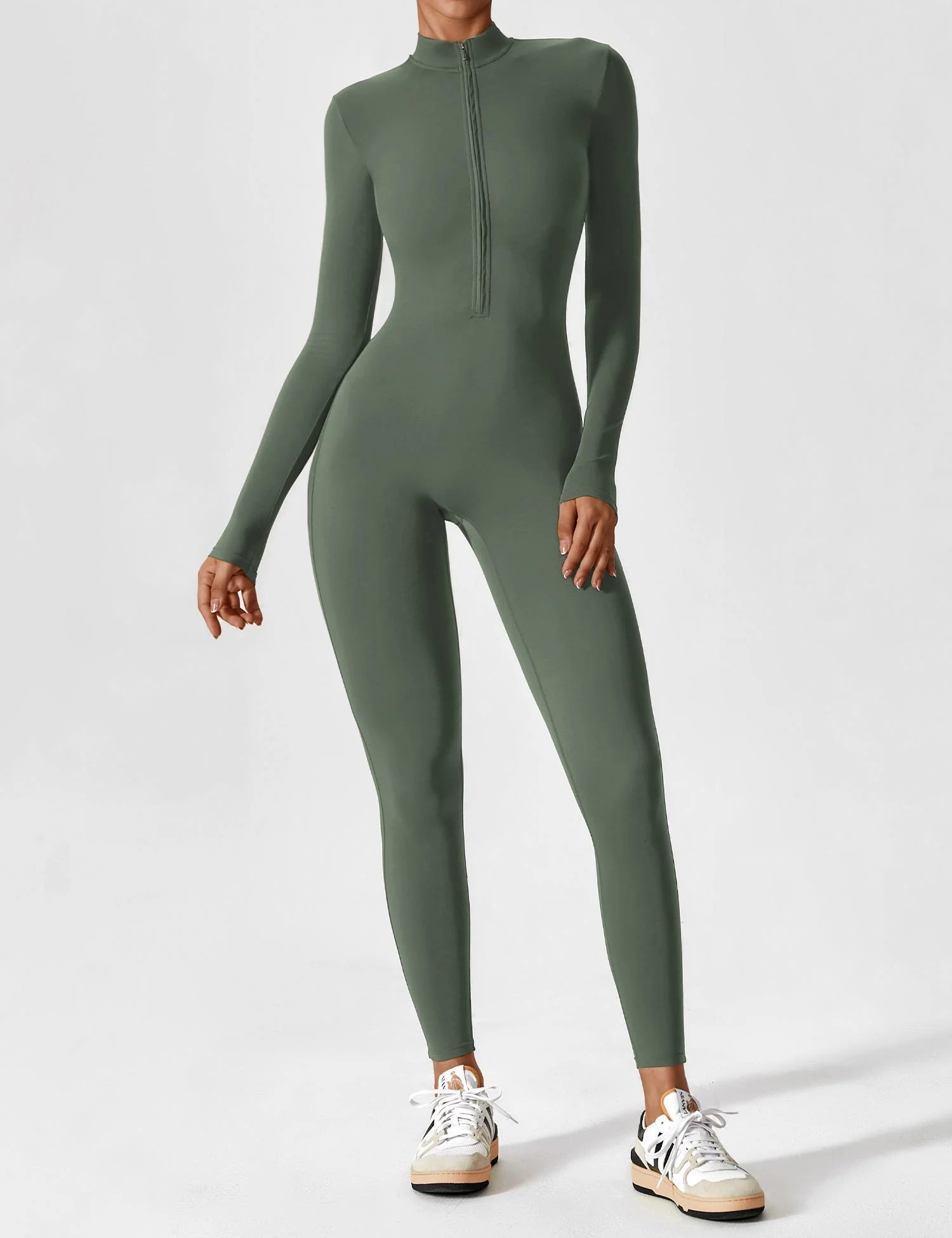 Lina | Nahtloser Full-Zip Bodysuit - Image 42