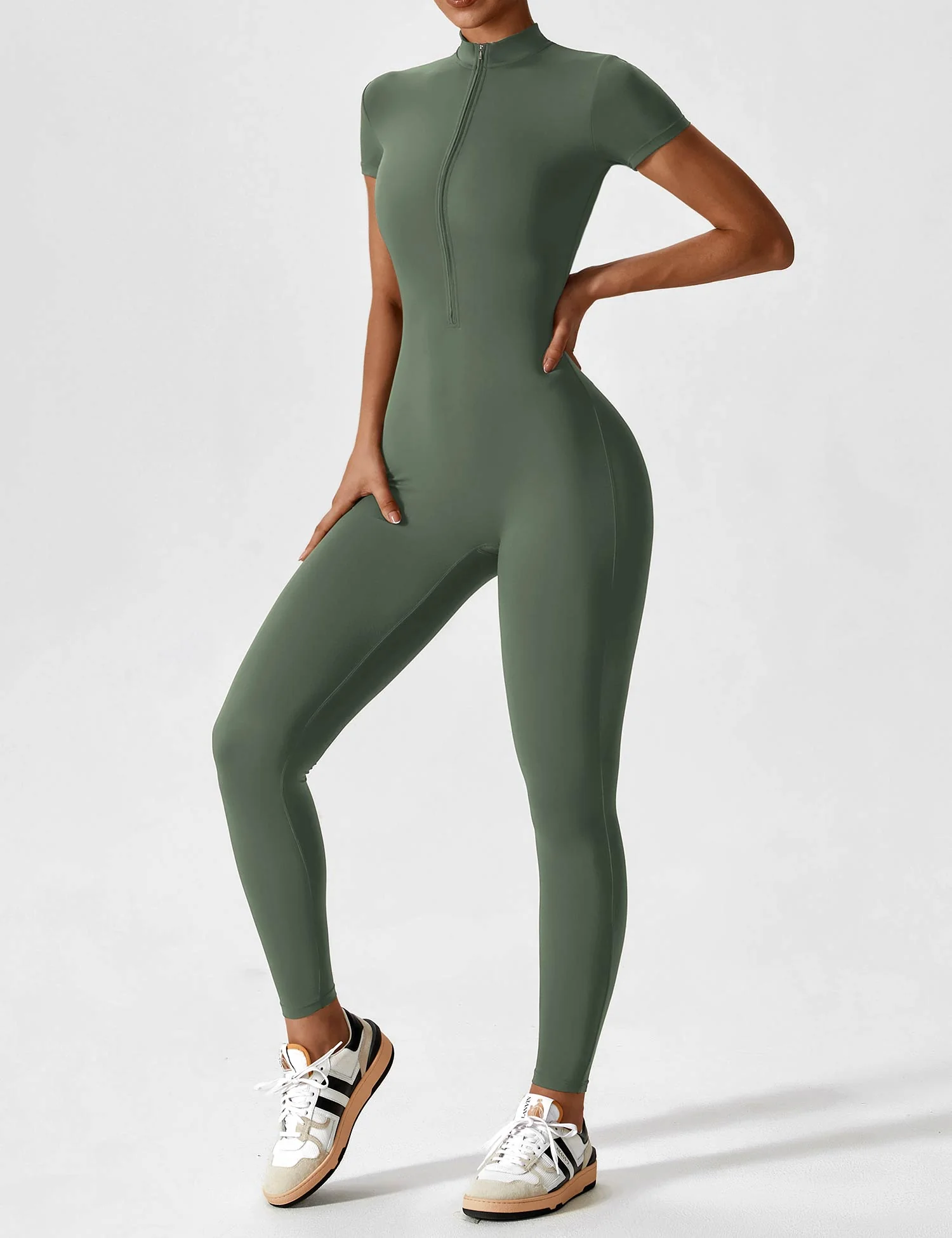 Lina | Nahtloser Full-Zip Bodysuit - Image 47