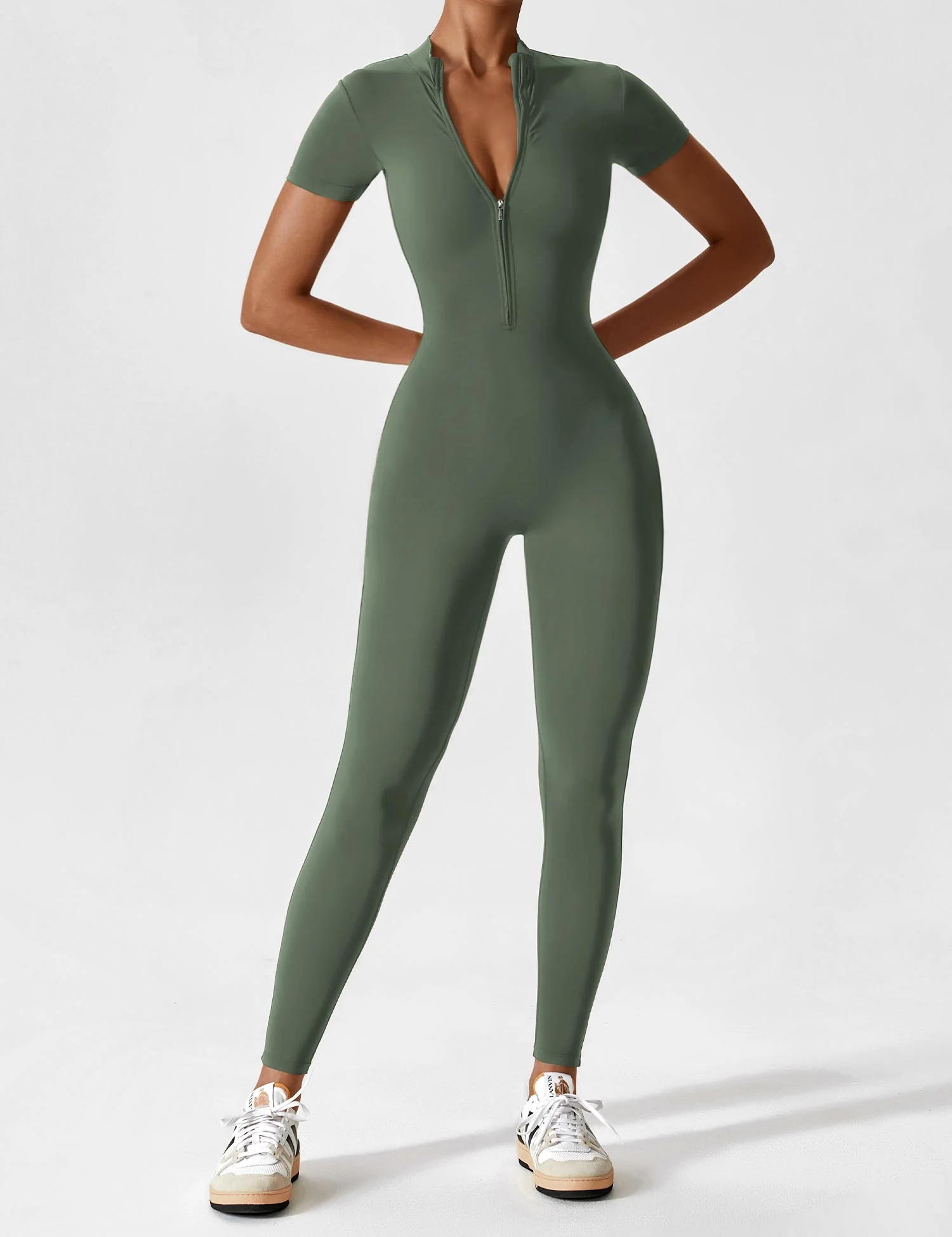Lina | Nahtloser Full-Zip Bodysuit - Image 48