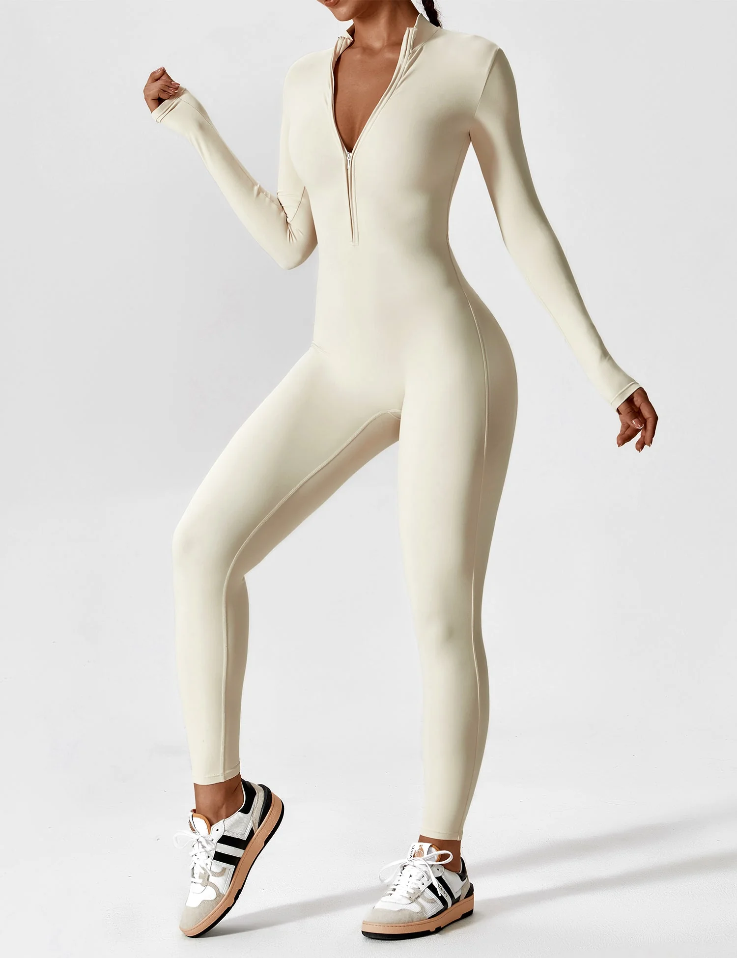 Lina | Nahtloser Full-Zip Bodysuit - Image 63