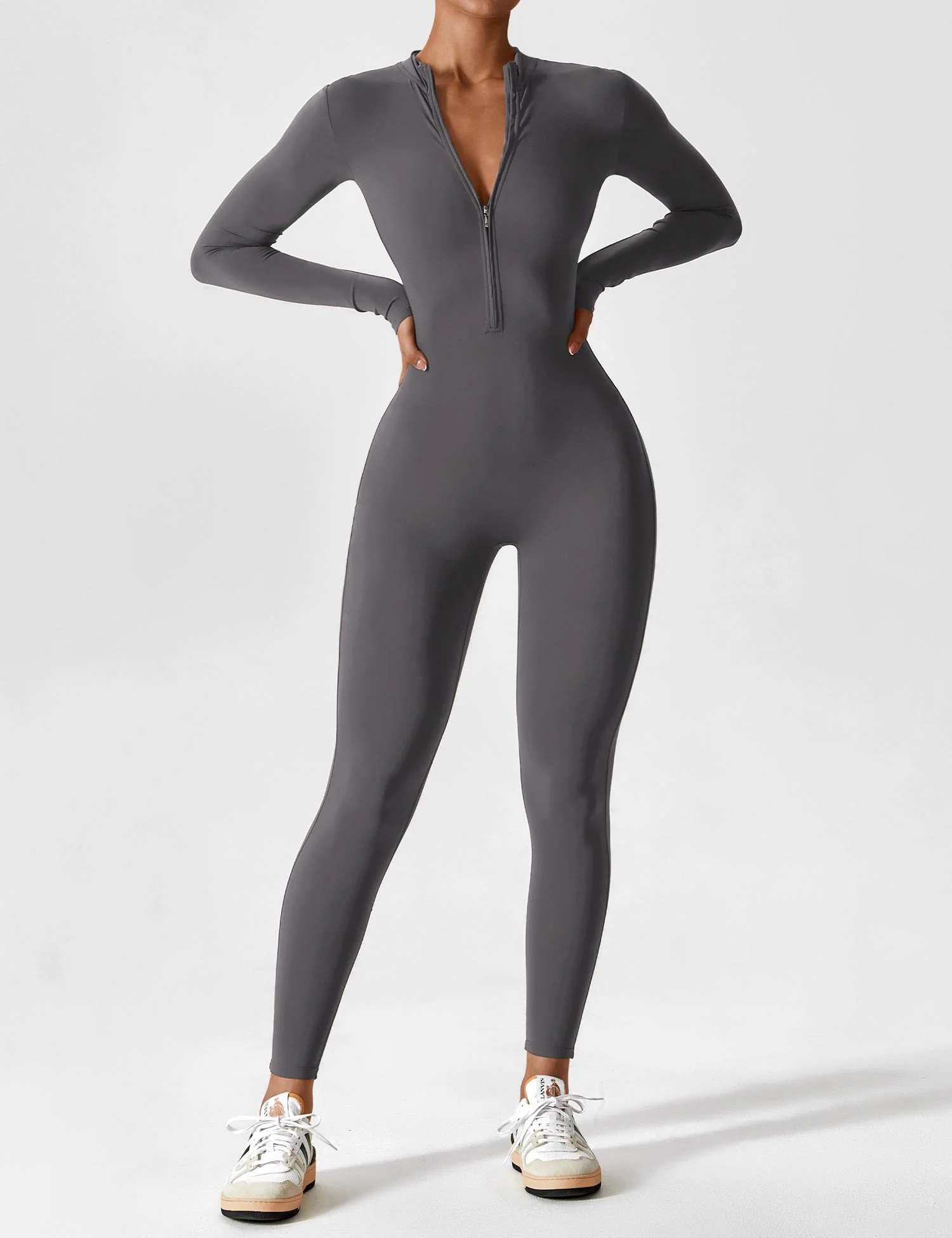 Lina | Nahtloser Full-Zip Bodysuit - Image 73