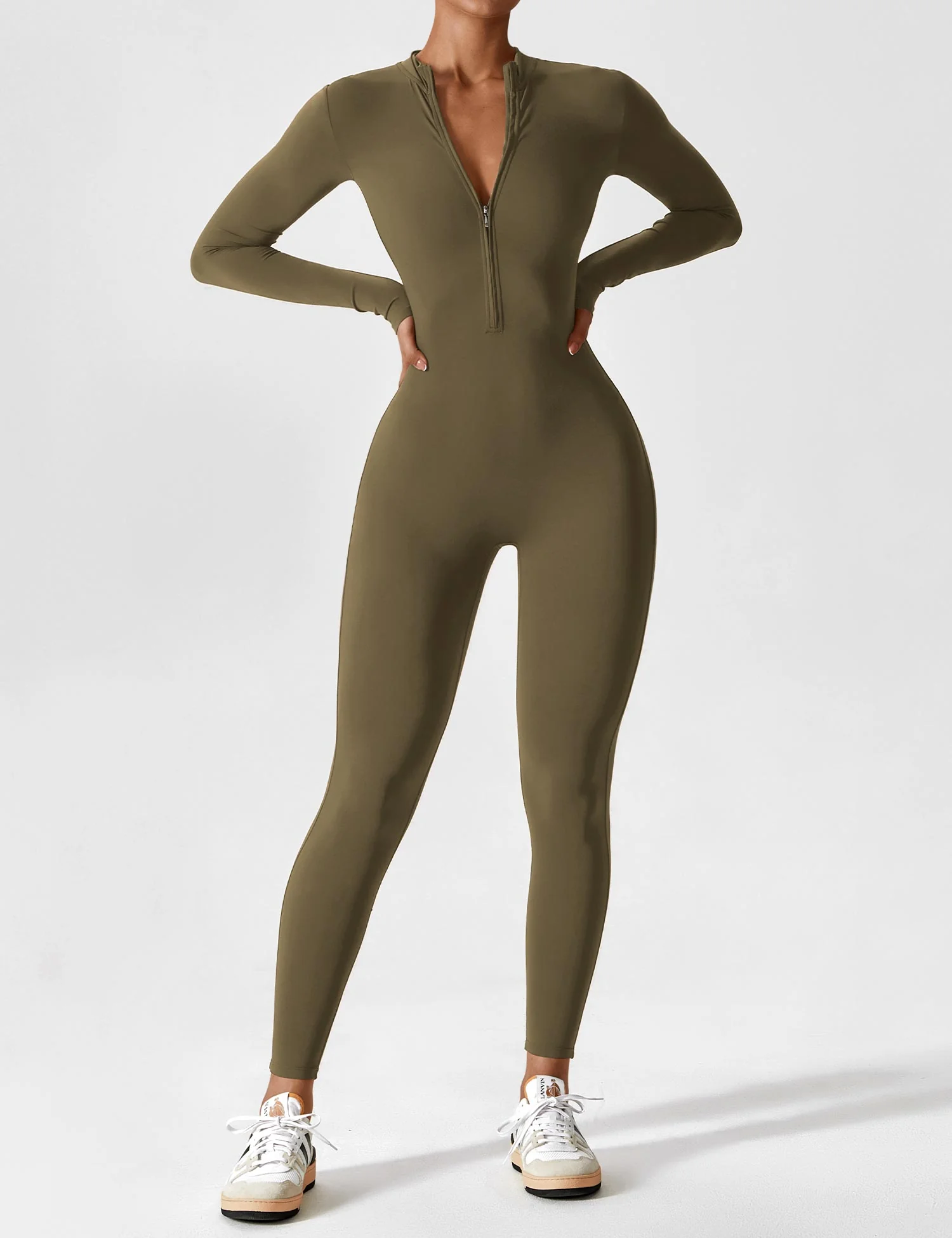 Lina | Nahtloser Full-Zip Bodysuit - Image 76