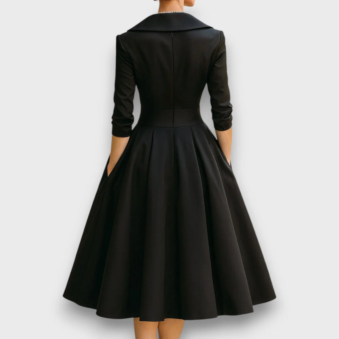 Lina – Satiniertes Midikleid - Image 3