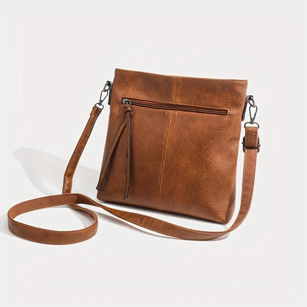 Lina | Vintage Schachbrett-Muster Umhängetasche - Image 10
