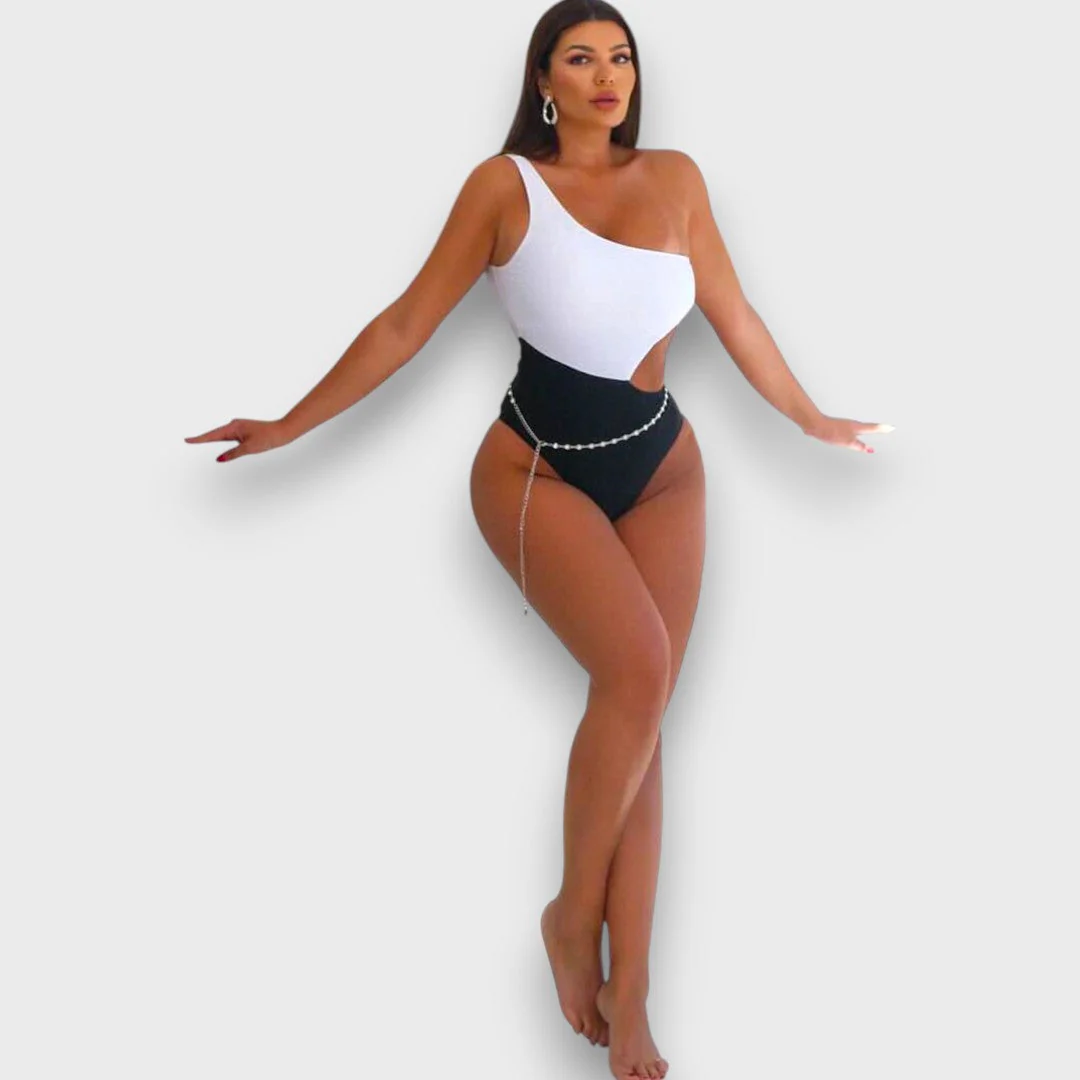 Lior – Asymmetrischer Badeanzug mit Cut-out - Image 2