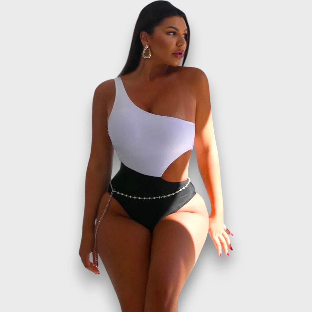 Lior – Asymmetrischer Badeanzug mit Cut-out - Image 4