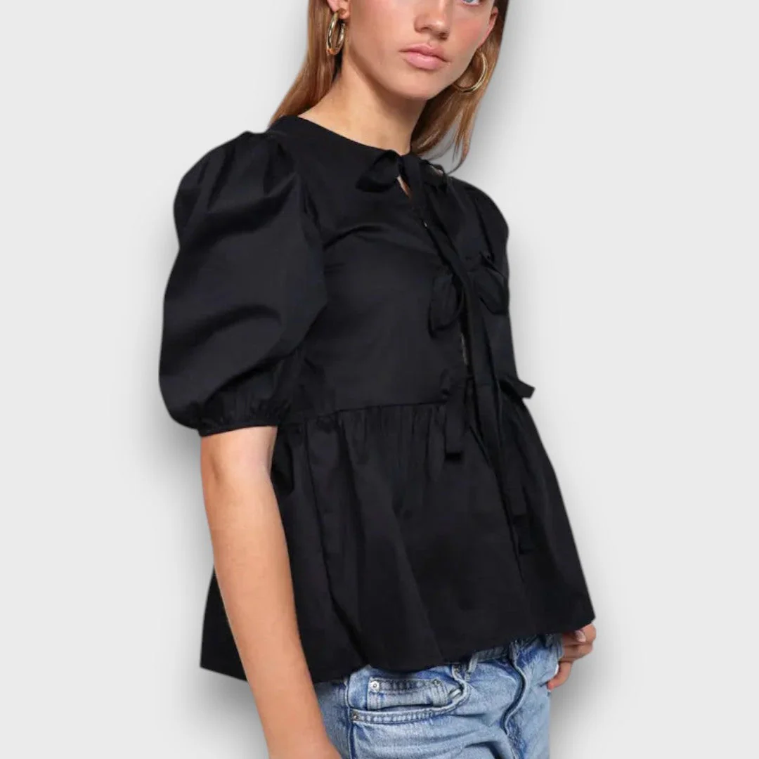 Liora – Romantische Bluse mit Schleifendetail - Image 3