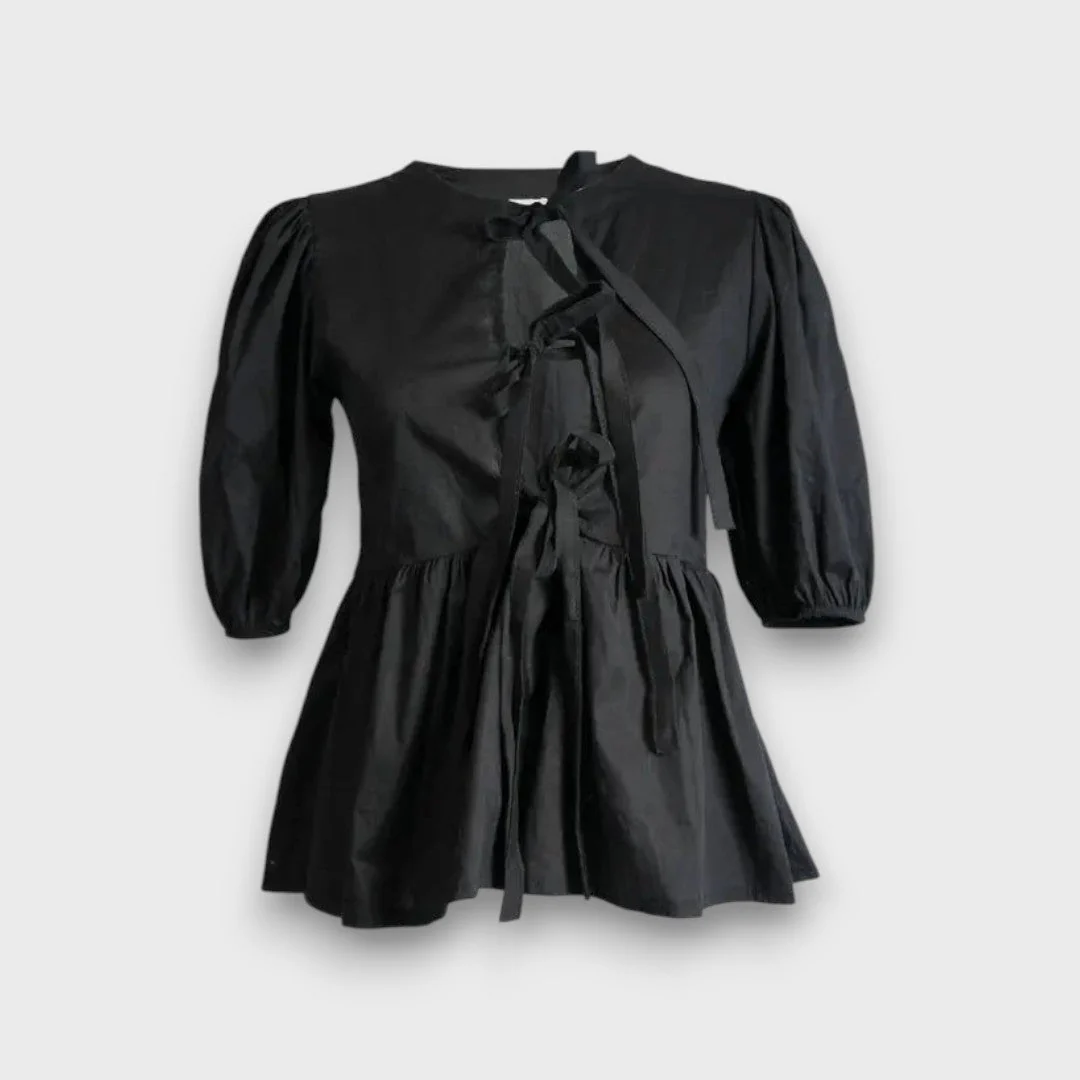 Liora – Romantische Bluse mit Schleifendetail - Image 4