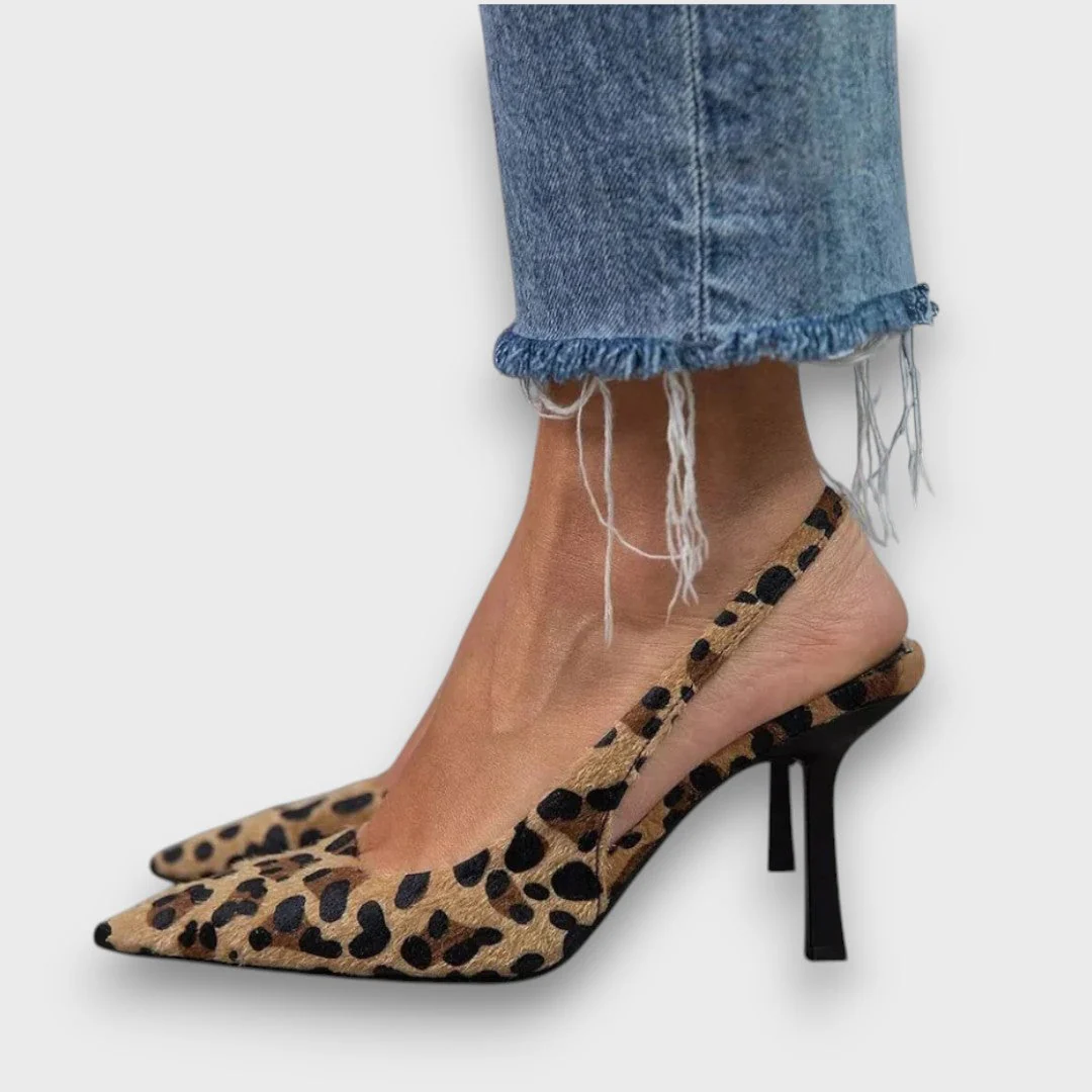 Lioren – Slingpumps mit Animal-Print - Image 2
