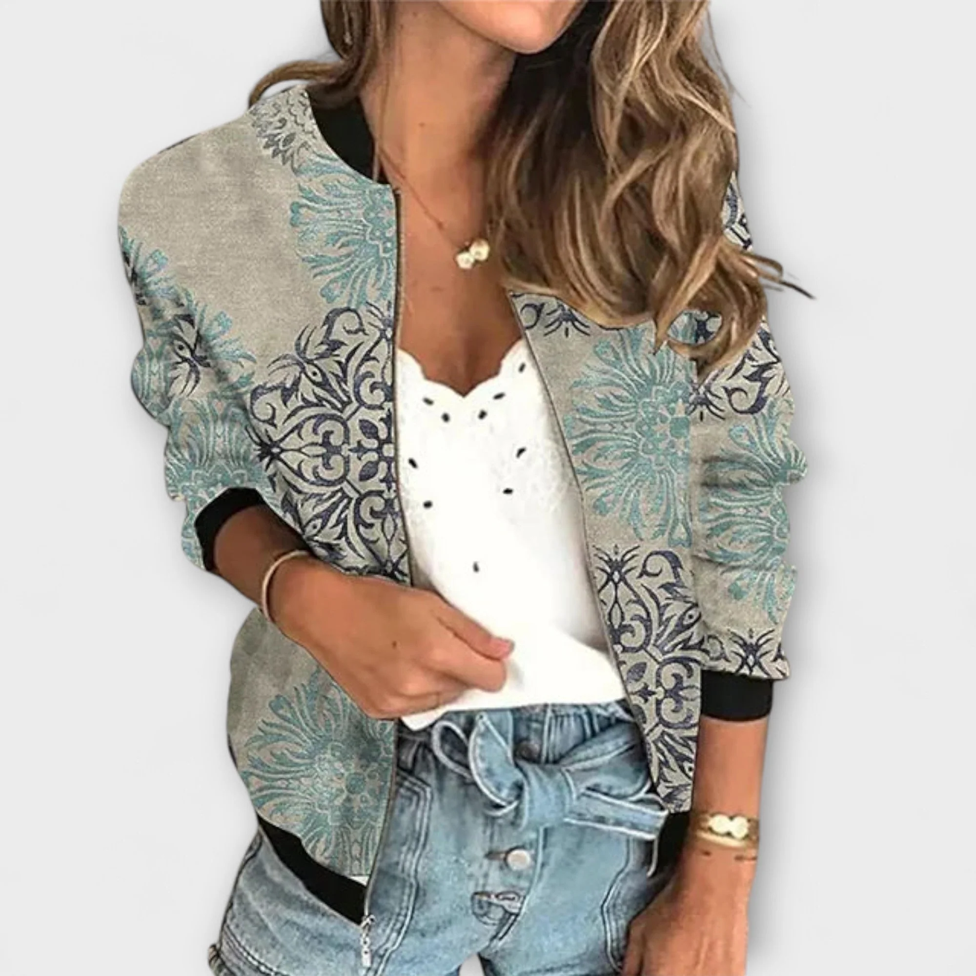 Liorra – Bedruckte Jacke mit Reißverschluss - Image 3