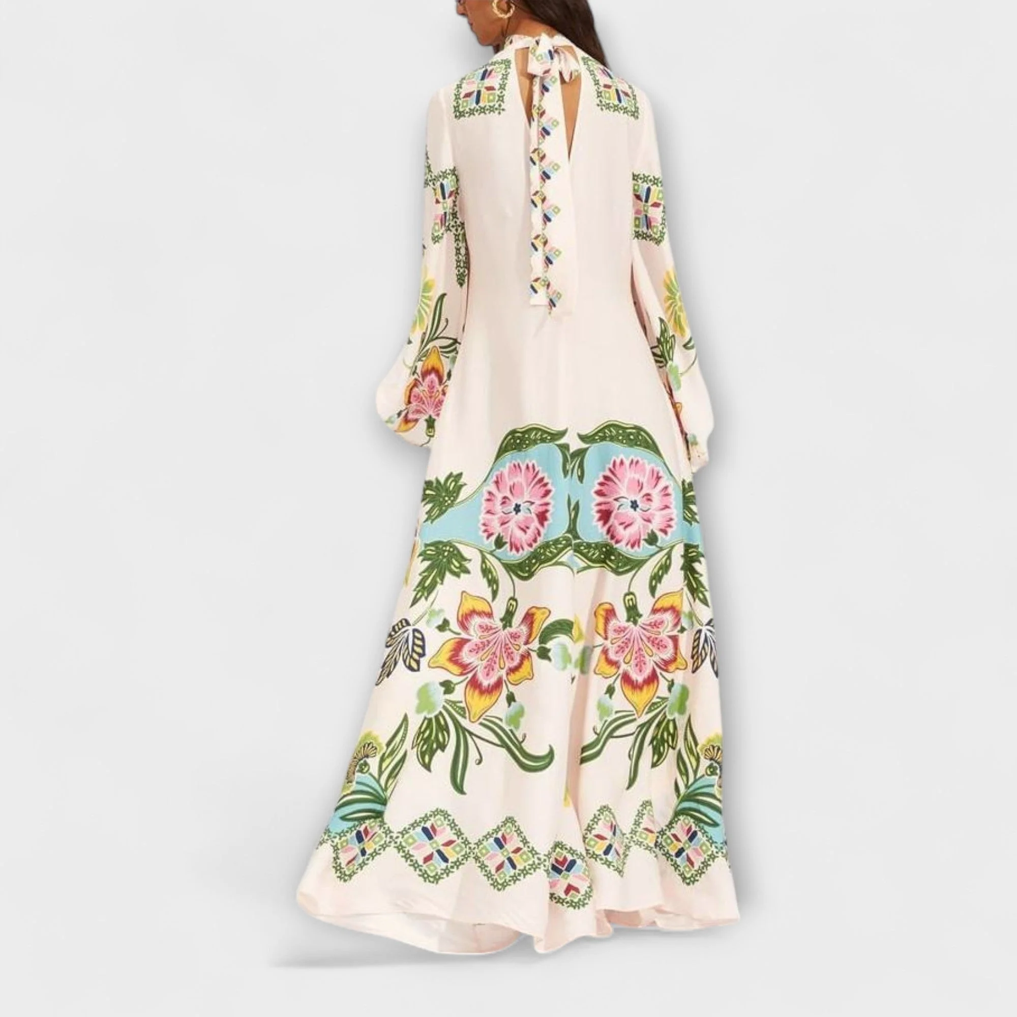Lisa - Elegantes Maxikleid mit floralem Muster und fließendem Schnitt - Image 3