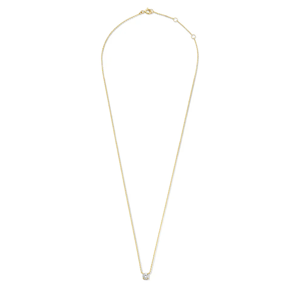 Lisandra® | Moissanit Stein Halskette | Gold - Image 3