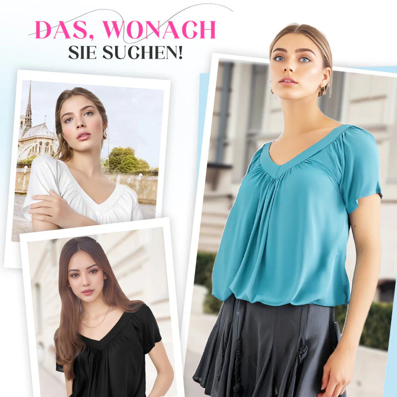 Lisbeth™ Schmeichelhaft Gefaltete Bluse - Image 2