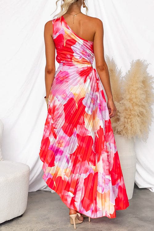 Liselotte | Elegantes One-Shoulder-Blumenkleid – Farbenfroher Chic für besondere Anlässe - Image 3