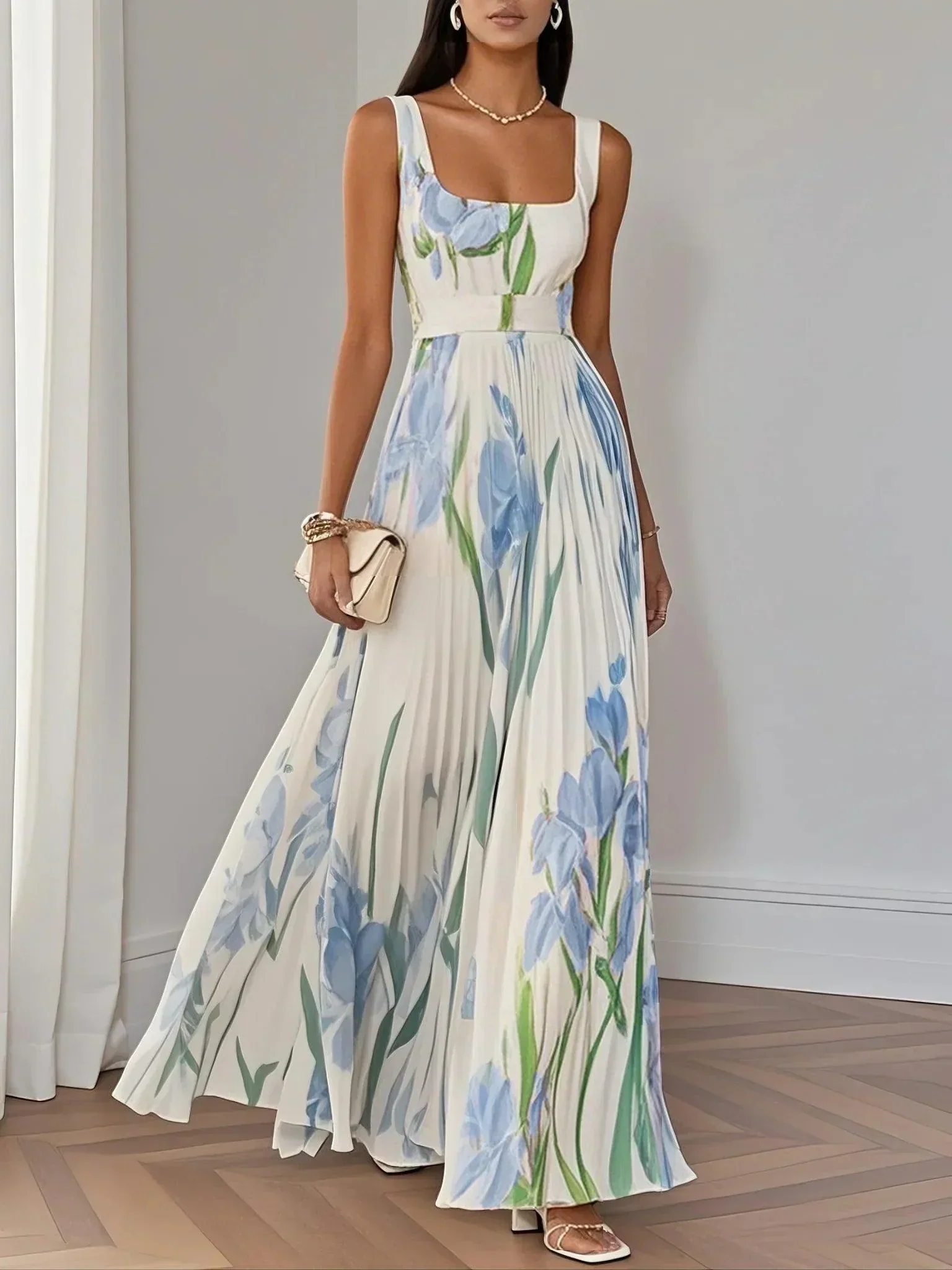 Liviana | Plissiertes Maxi-Kleid - Image 3
