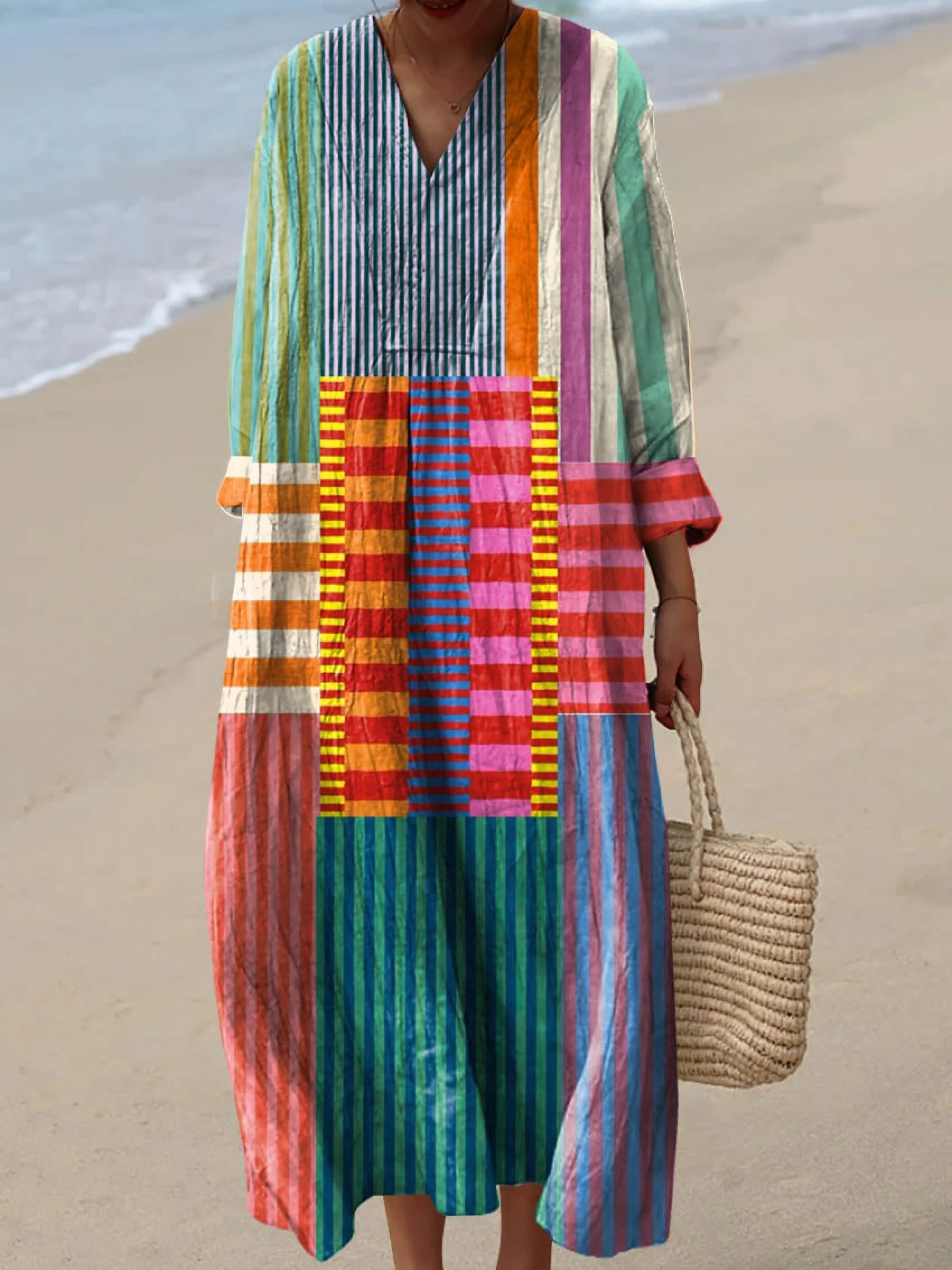 Lobke | Vintage Bunte Kleid - Limitierte Edition