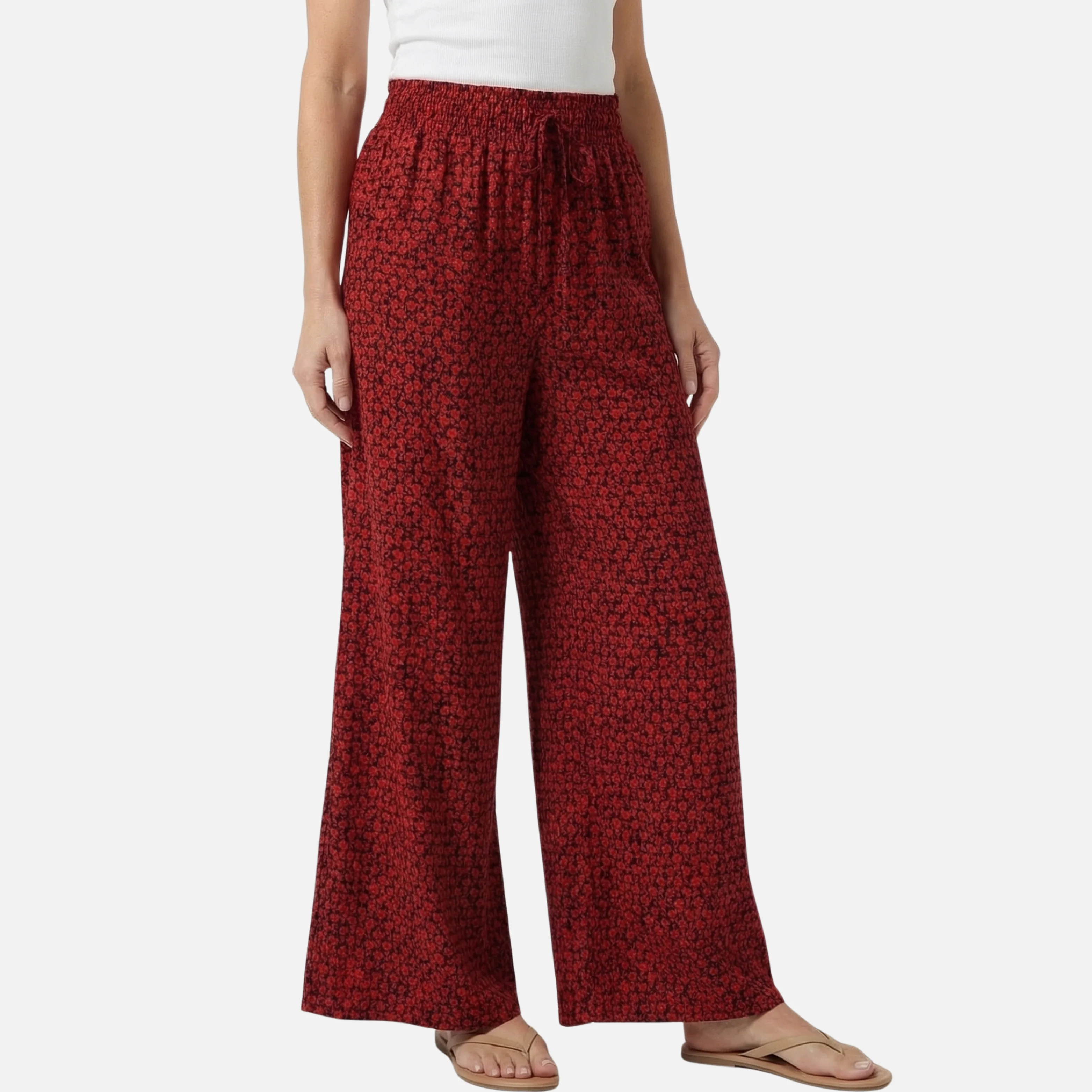 Monika | Damen Locker Fallende Hose Geometrischer Print – Statement Print Hose - Image 2