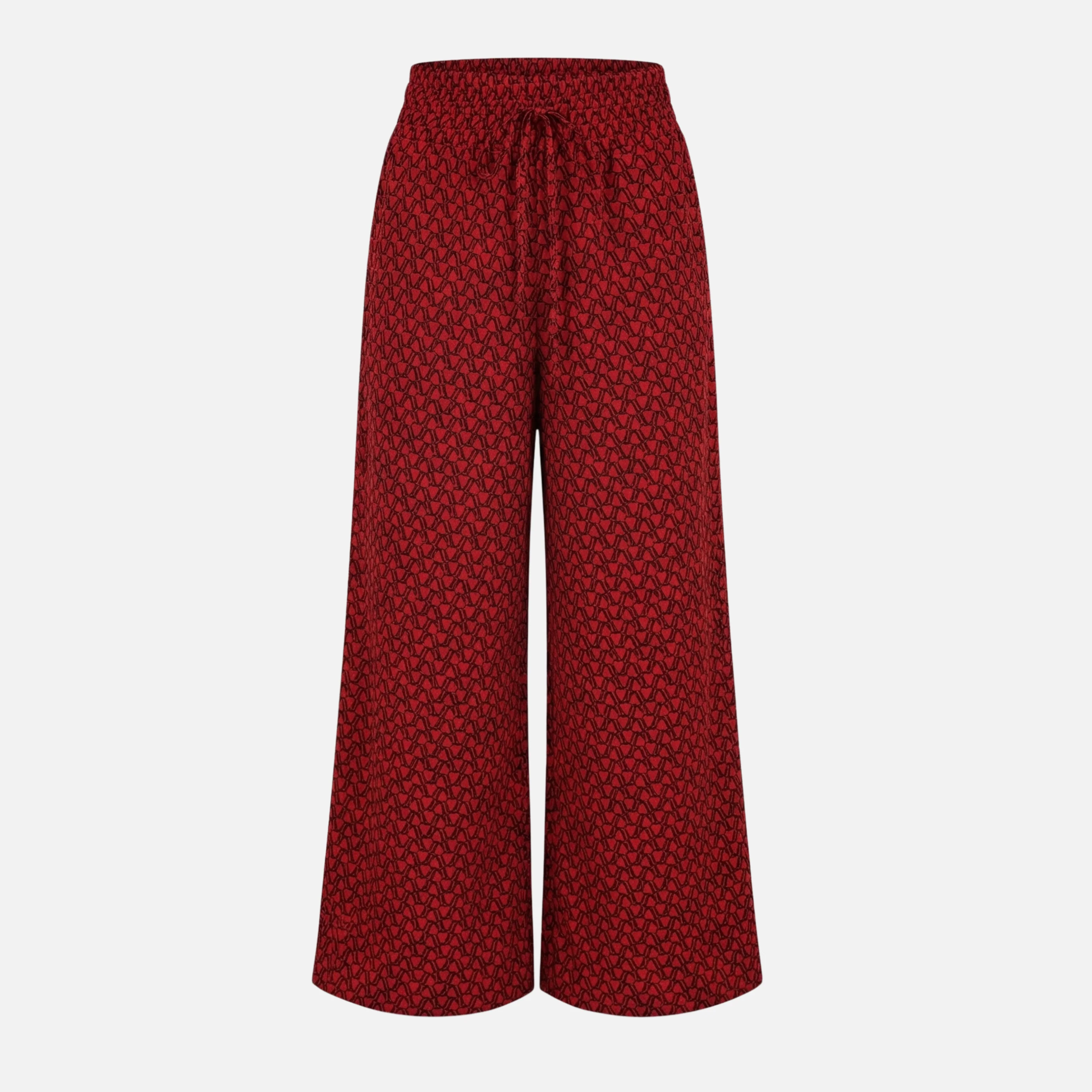 Monika | Damen Locker Fallende Hose Geometrischer Print – Statement Print Hose - Image 7