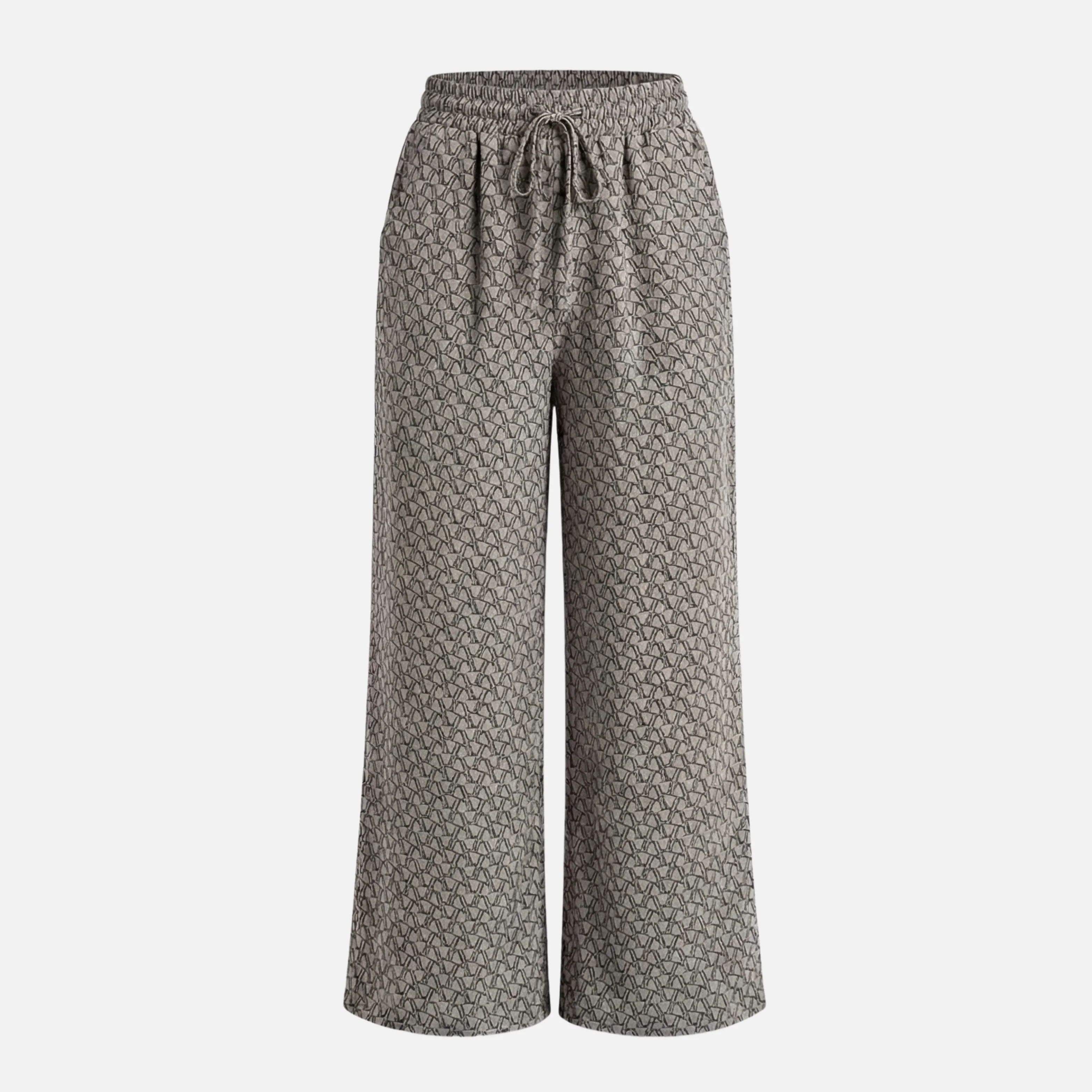 Monika | Damen Locker Fallende Hose Geometrischer Print – Statement Print Hose - Image 9