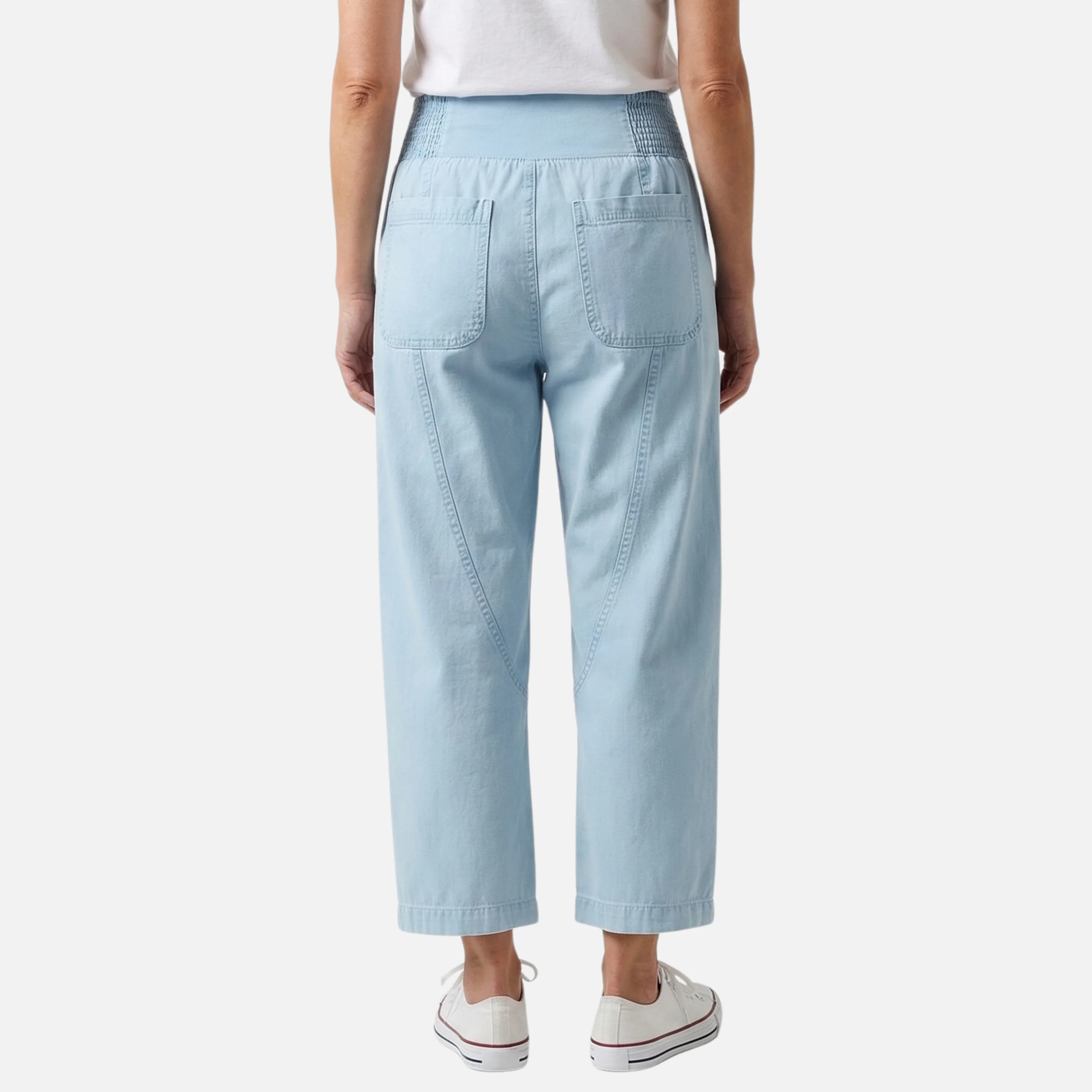 Karin | Damen Locker Geschnittene Leinen Weites Bein Taschen – Leinen Wide Leg - Image 6