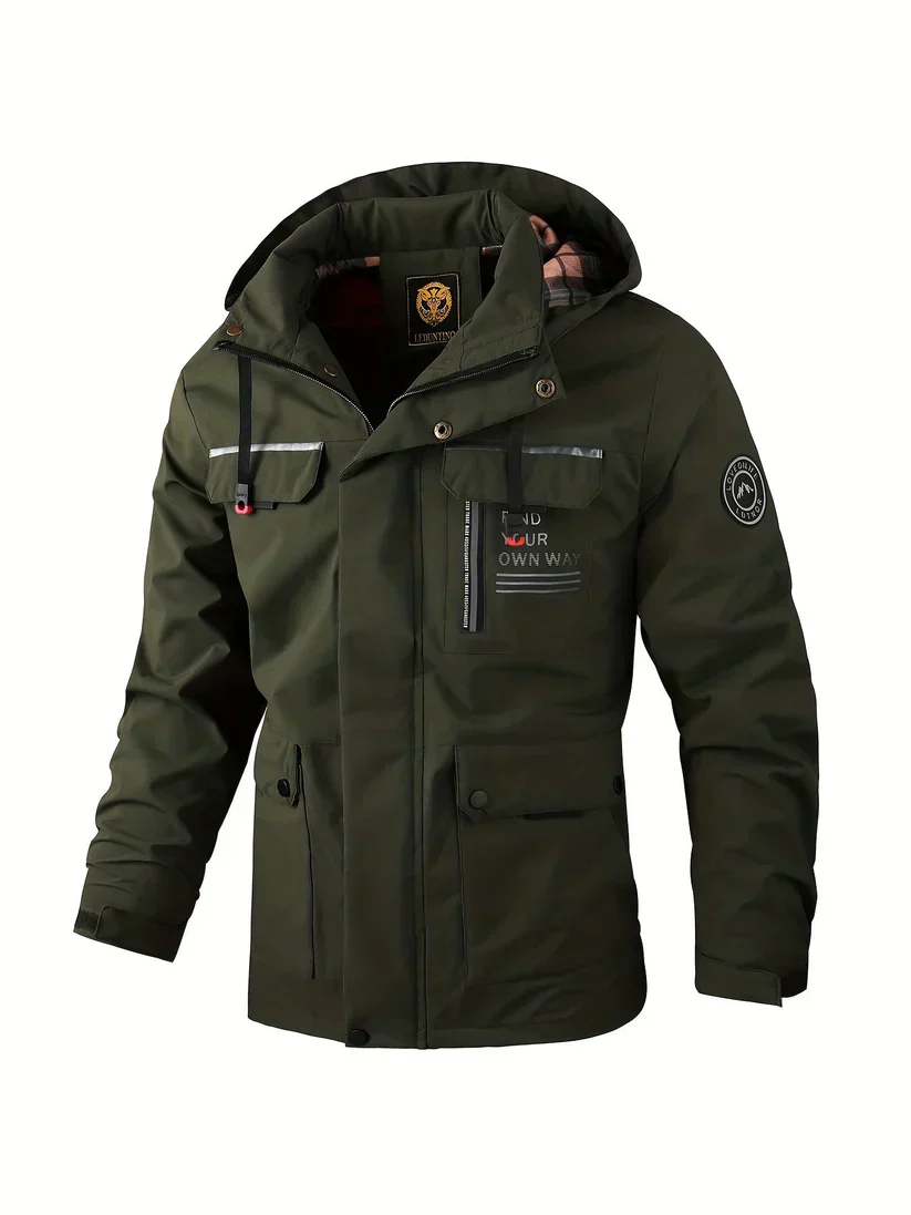 Logan – Robuster Gefütterter Herren Outdoor Parka mit Kapuze - Image 7