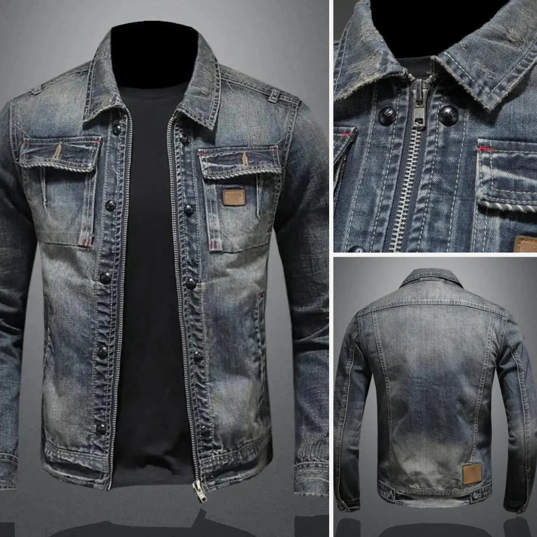 LOGAN VINTAGE DENIM JACKE - Image 4