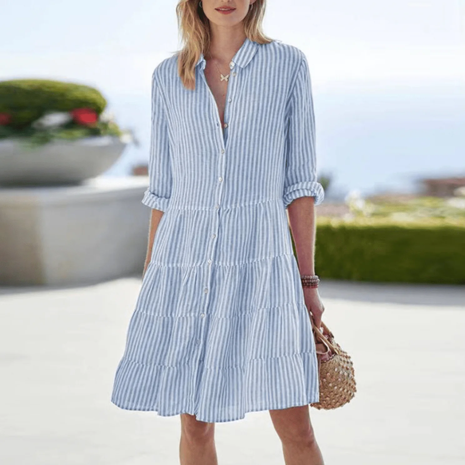 Lolita | Leichtes gestreiftes Kleid - Image 5