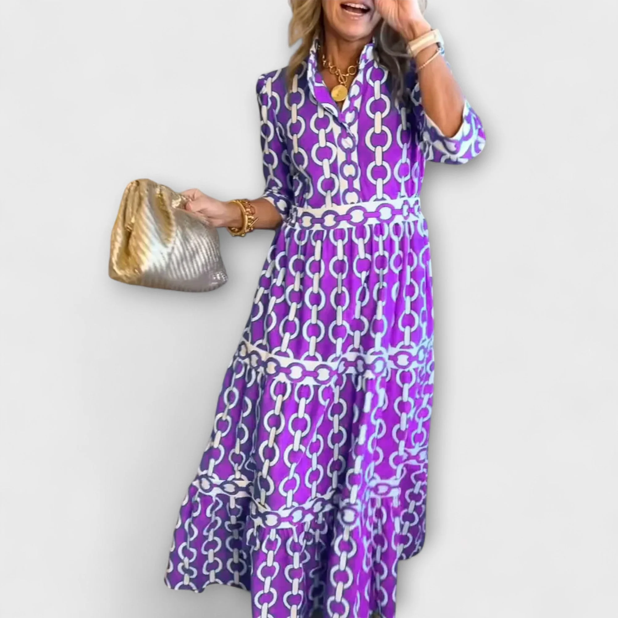Loradia – Midikleid mit Kettenprint - Image 4