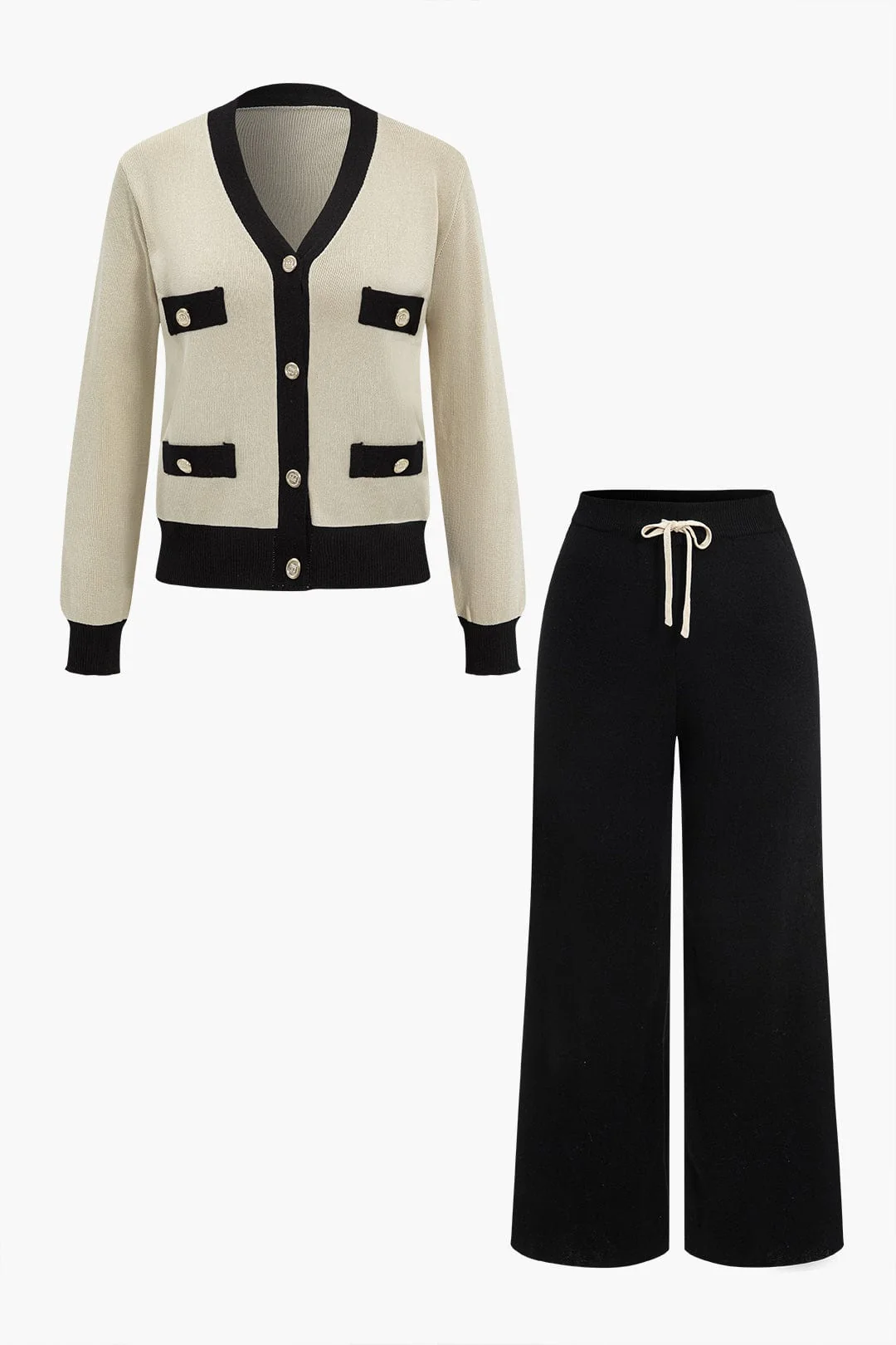 Lorelei | Strick-Set mit Cardigan & weiter Hose - Image 11