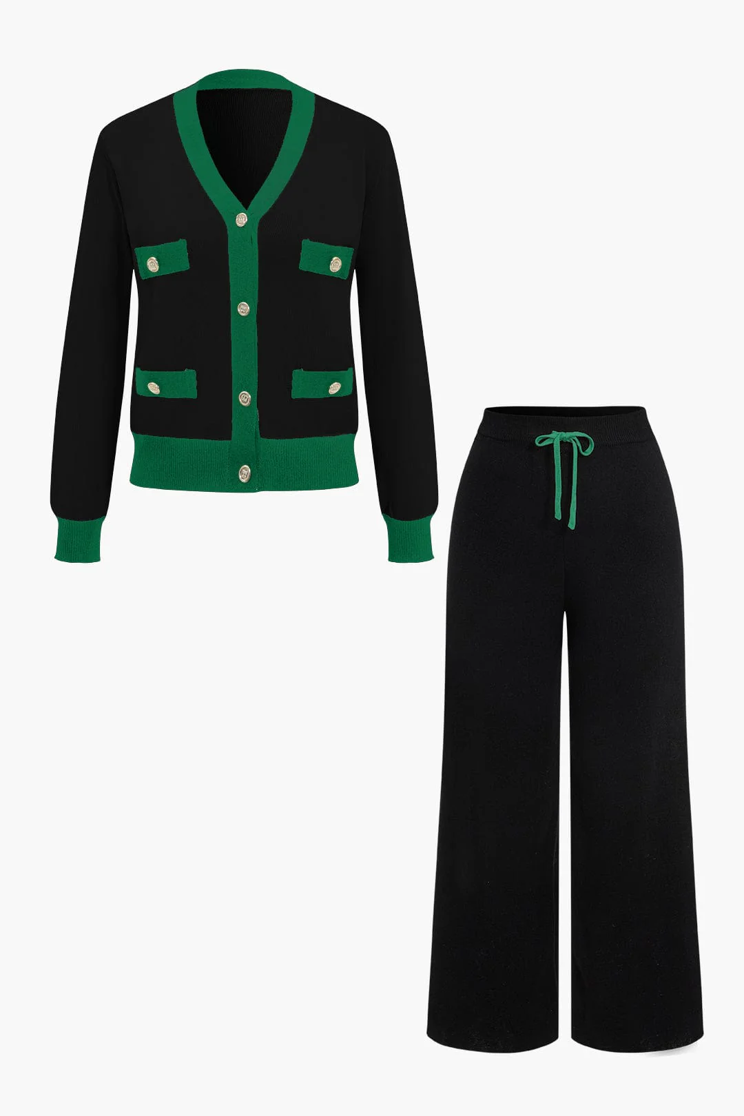 Lorelei | Strick-Set mit Cardigan & weiter Hose - Image 12