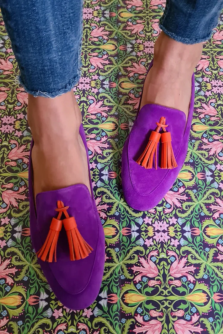 Lorima - Elegante Wildleder-Loafer mit Fransen - Image 2